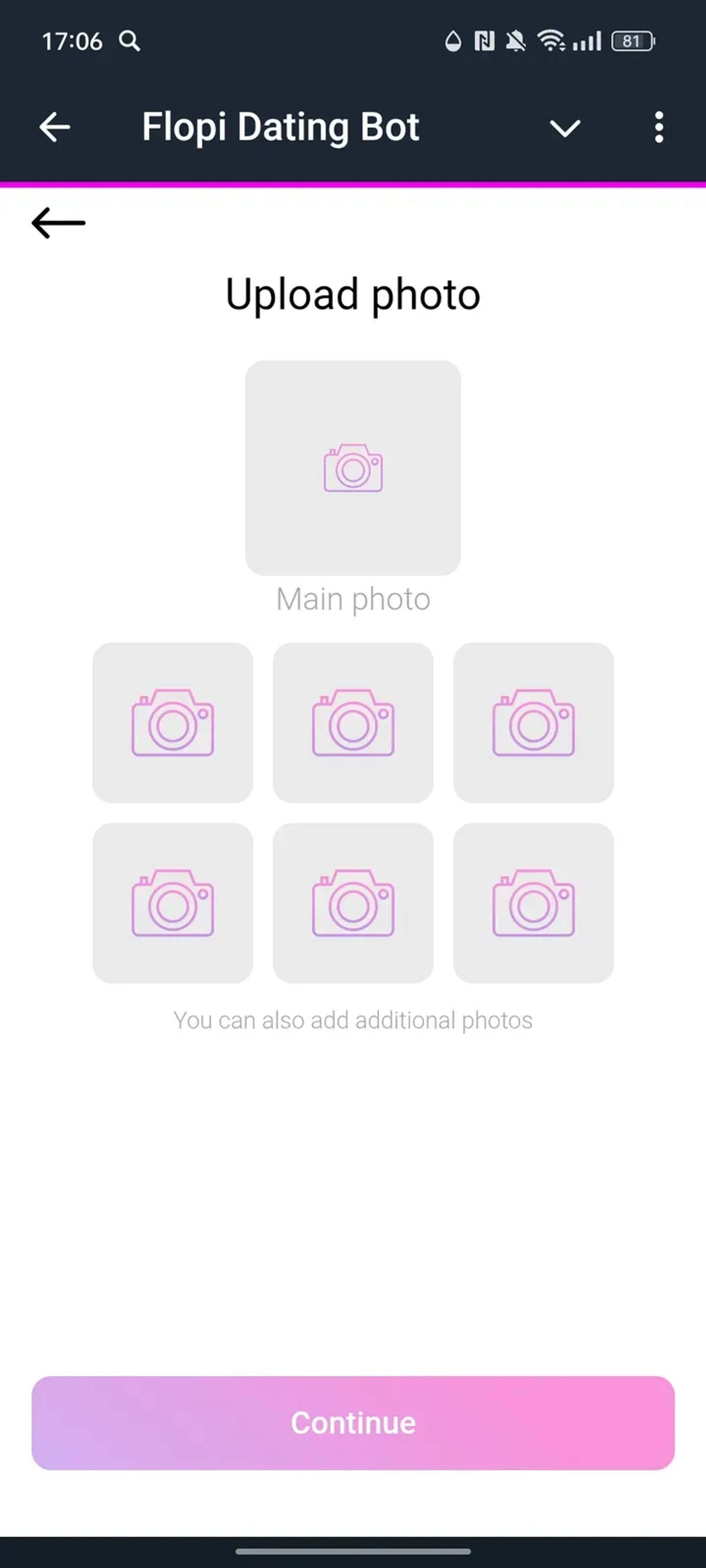 Flopi Dating Bot Telegram Screenshot 3