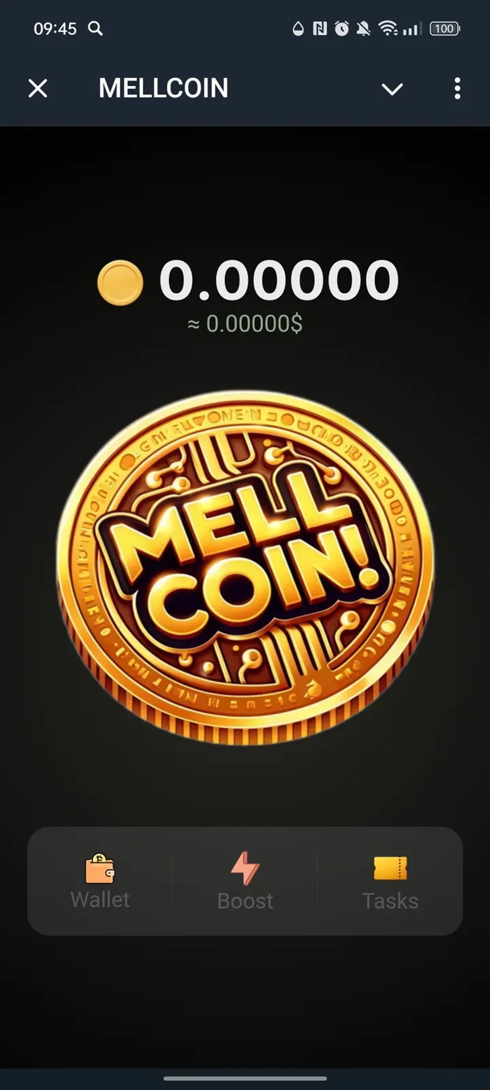 MELLCOIN в Телеграм — скриншот 1