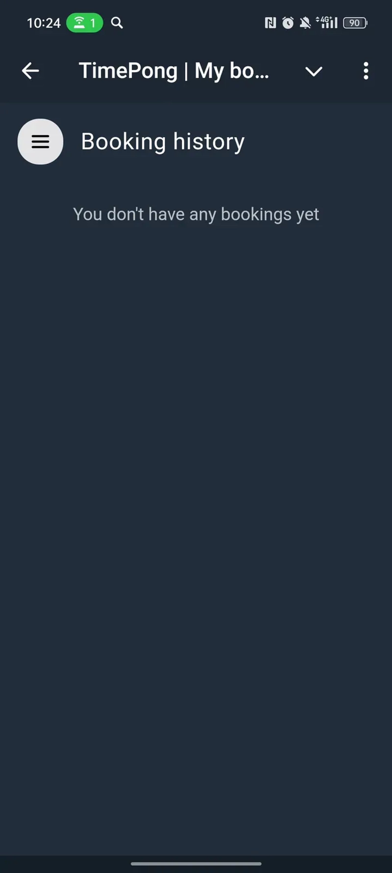 Timepong - My bookings в Телеграм — скриншот 4