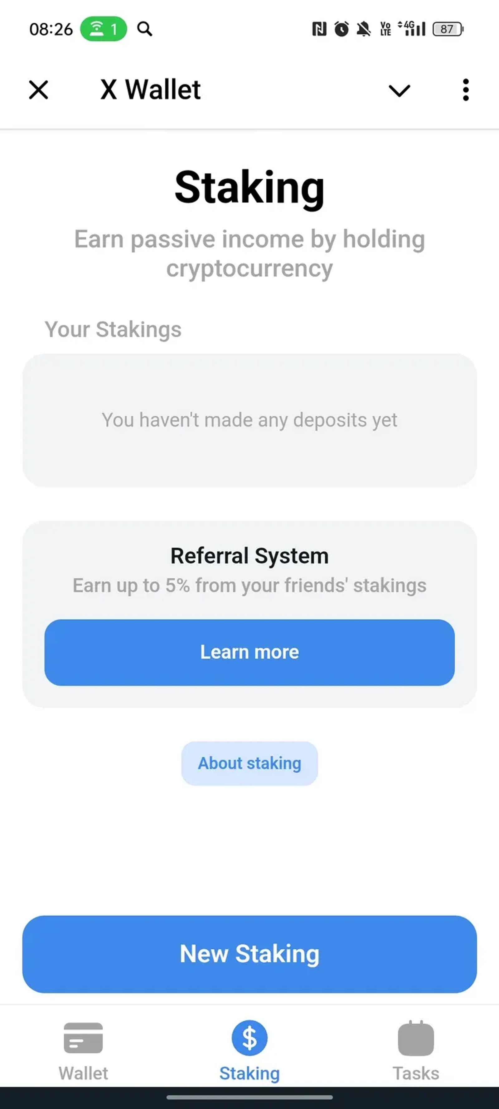 X Wallet в Телеграм — скриншот 2