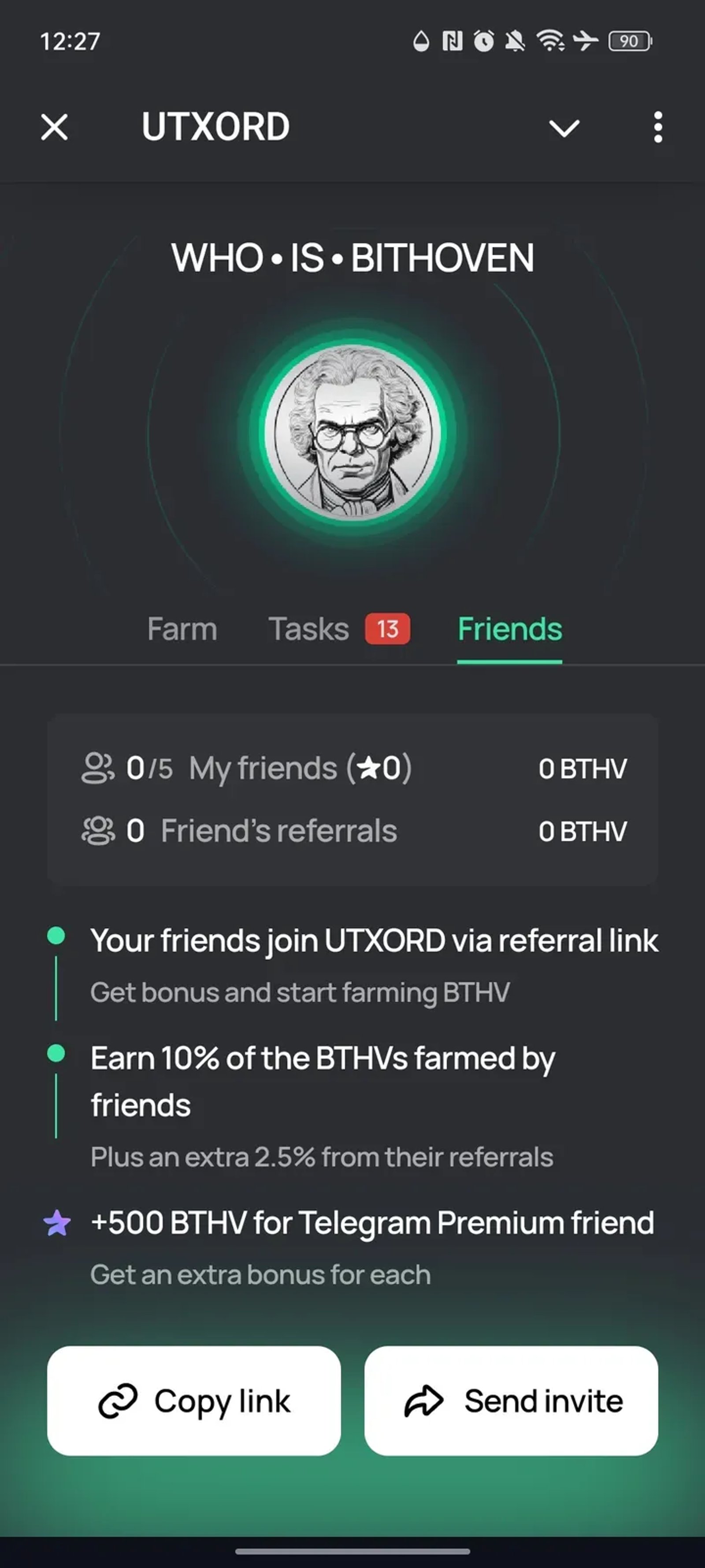 UTXORD в Телеграм — скриншот 3