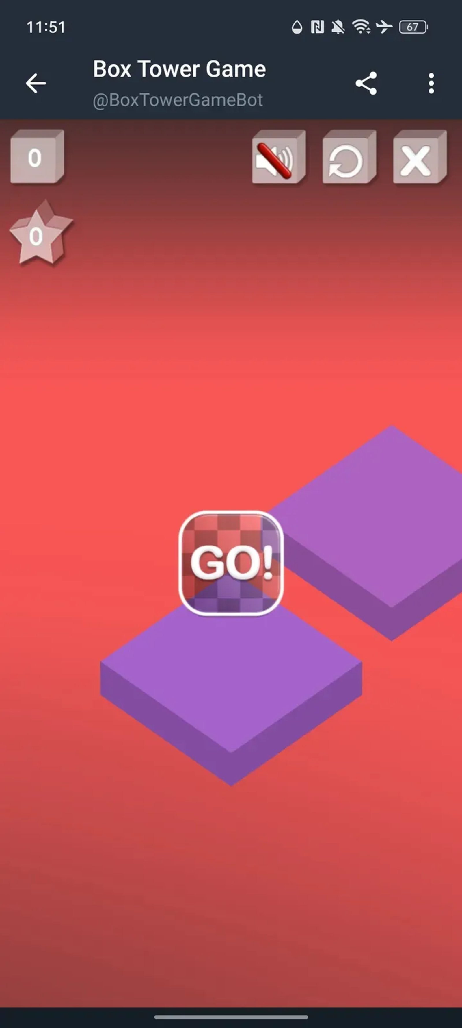 Box Tower Game в Телеграм — скриншот 2