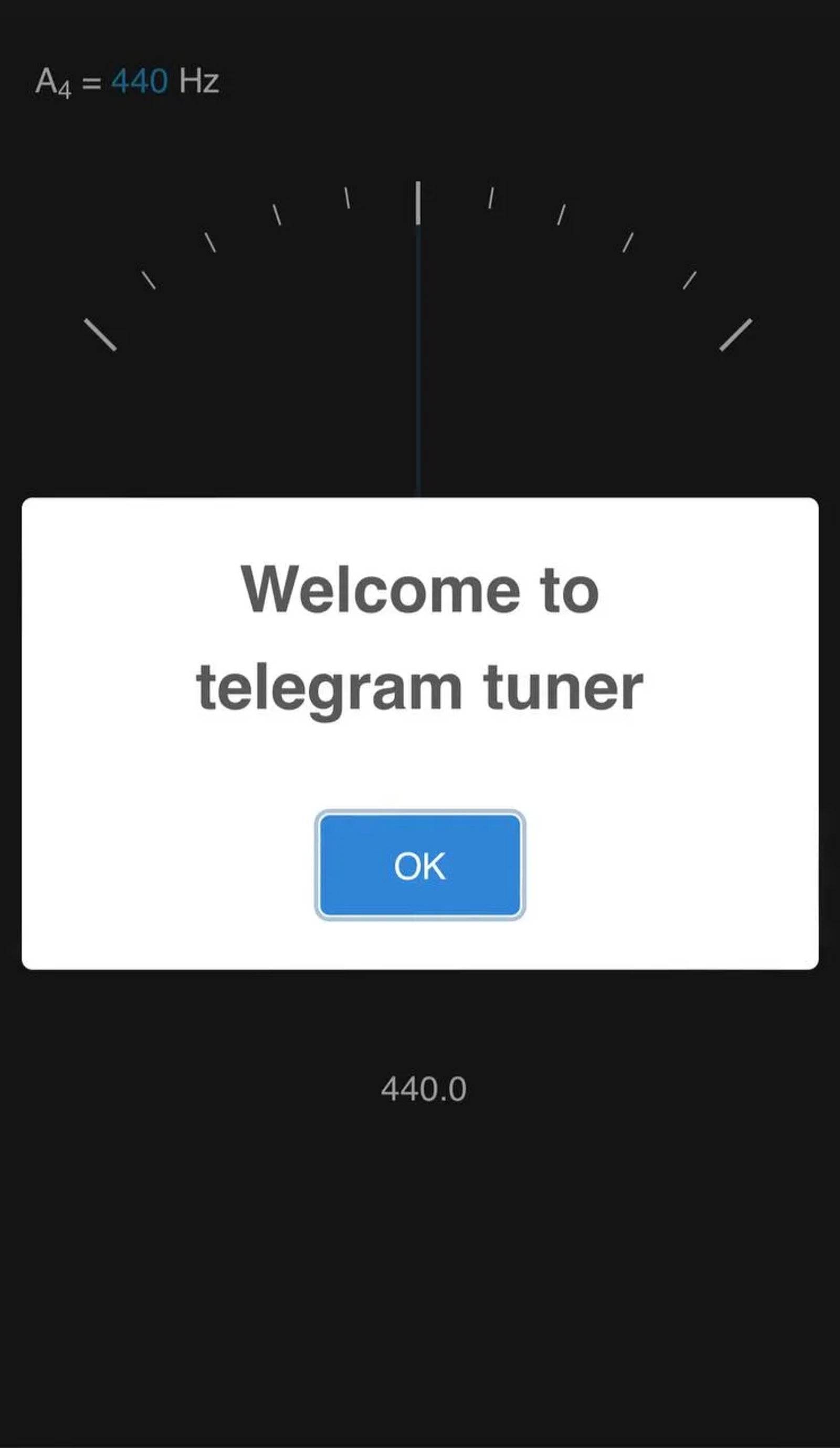 Tuner в Телеграм — скриншот 1