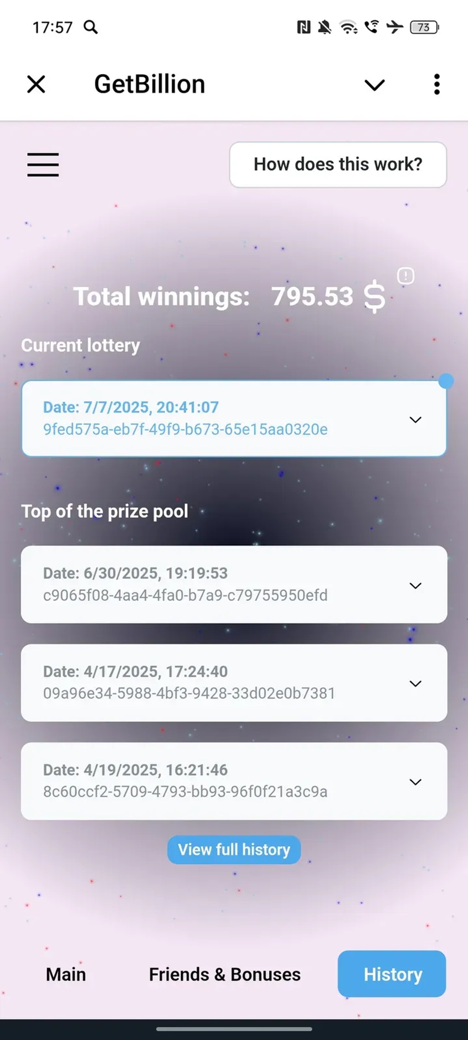 GetBillion в Телеграм — скриншот 3