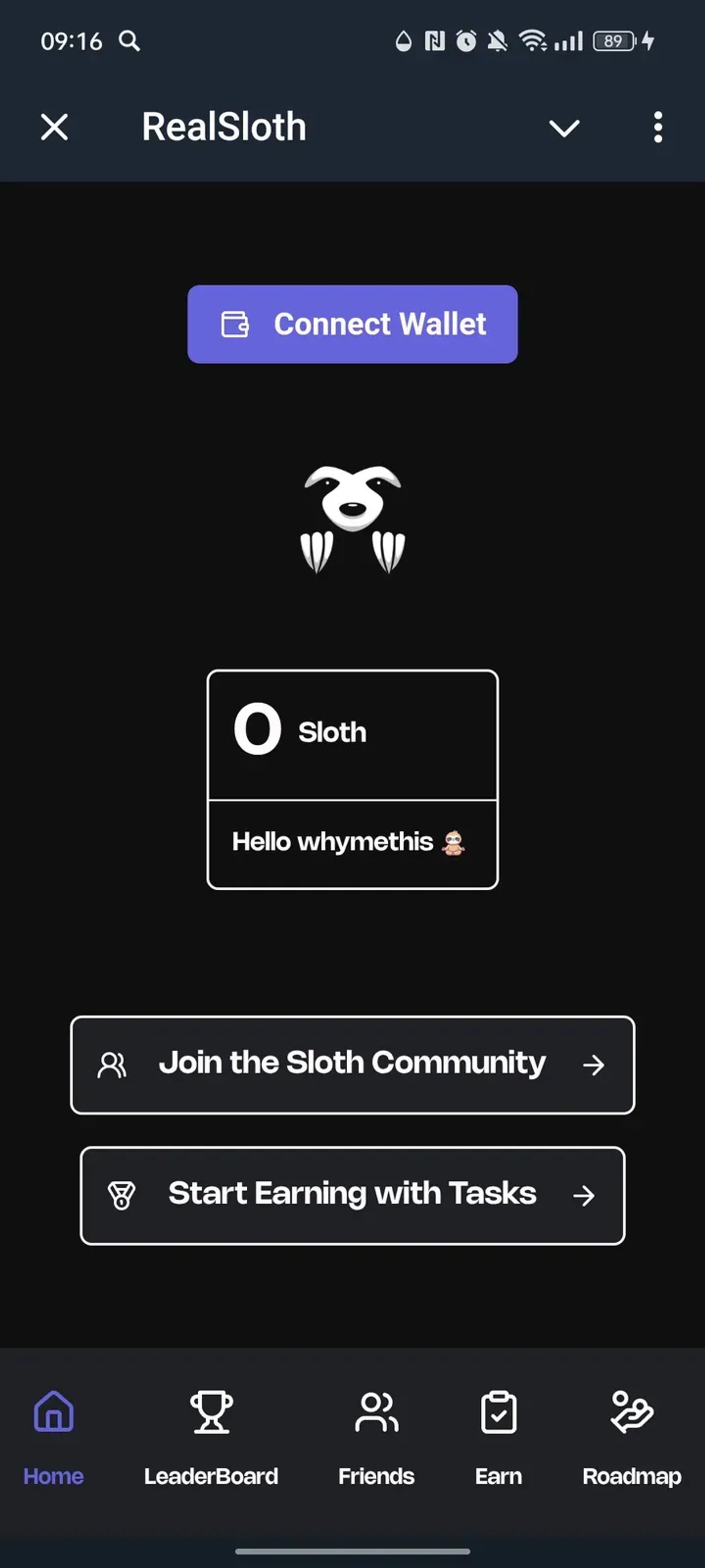 RealSloth в Телеграм — скриншот 1