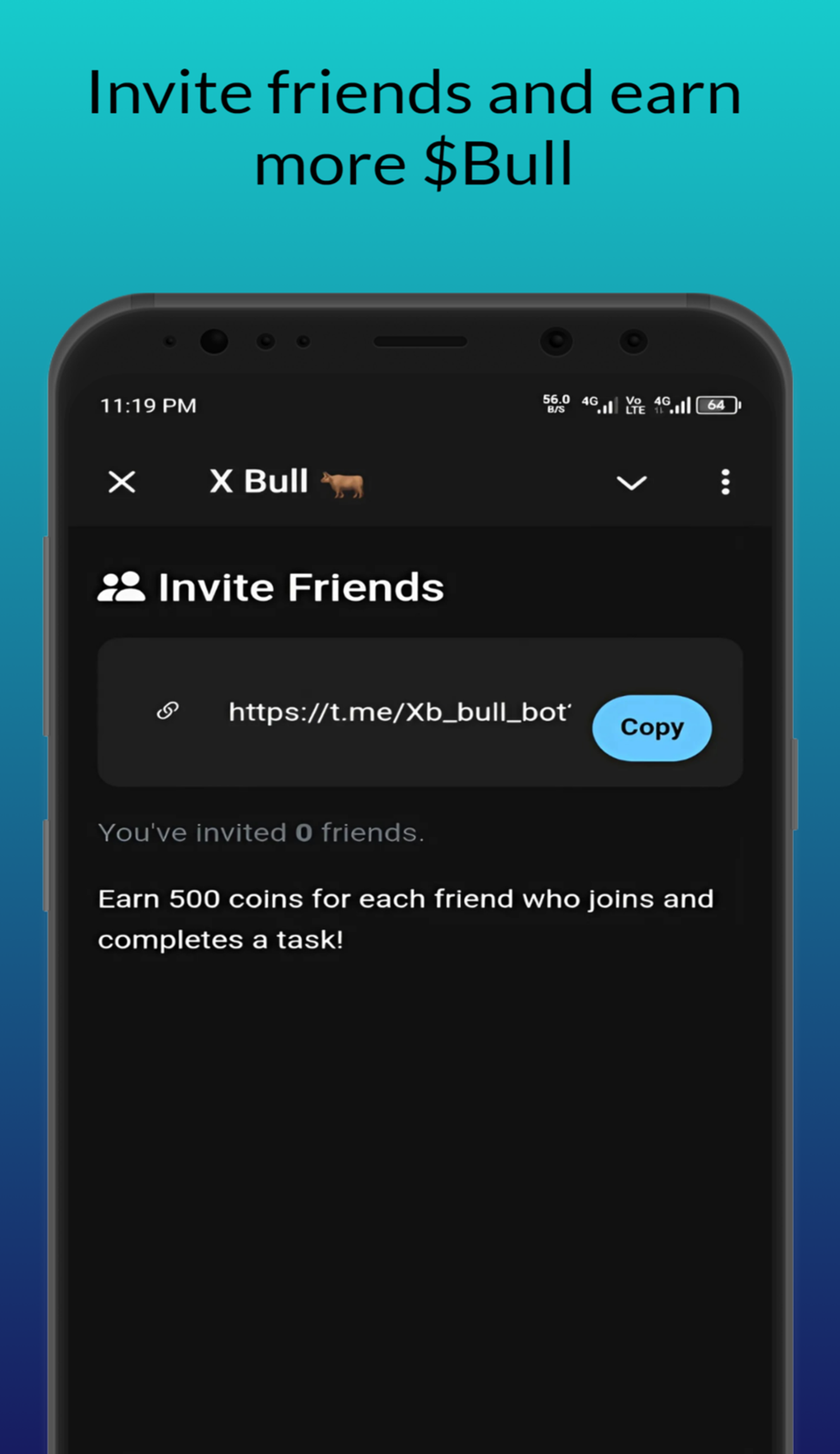 X Bull в Телеграм — скриншот 5