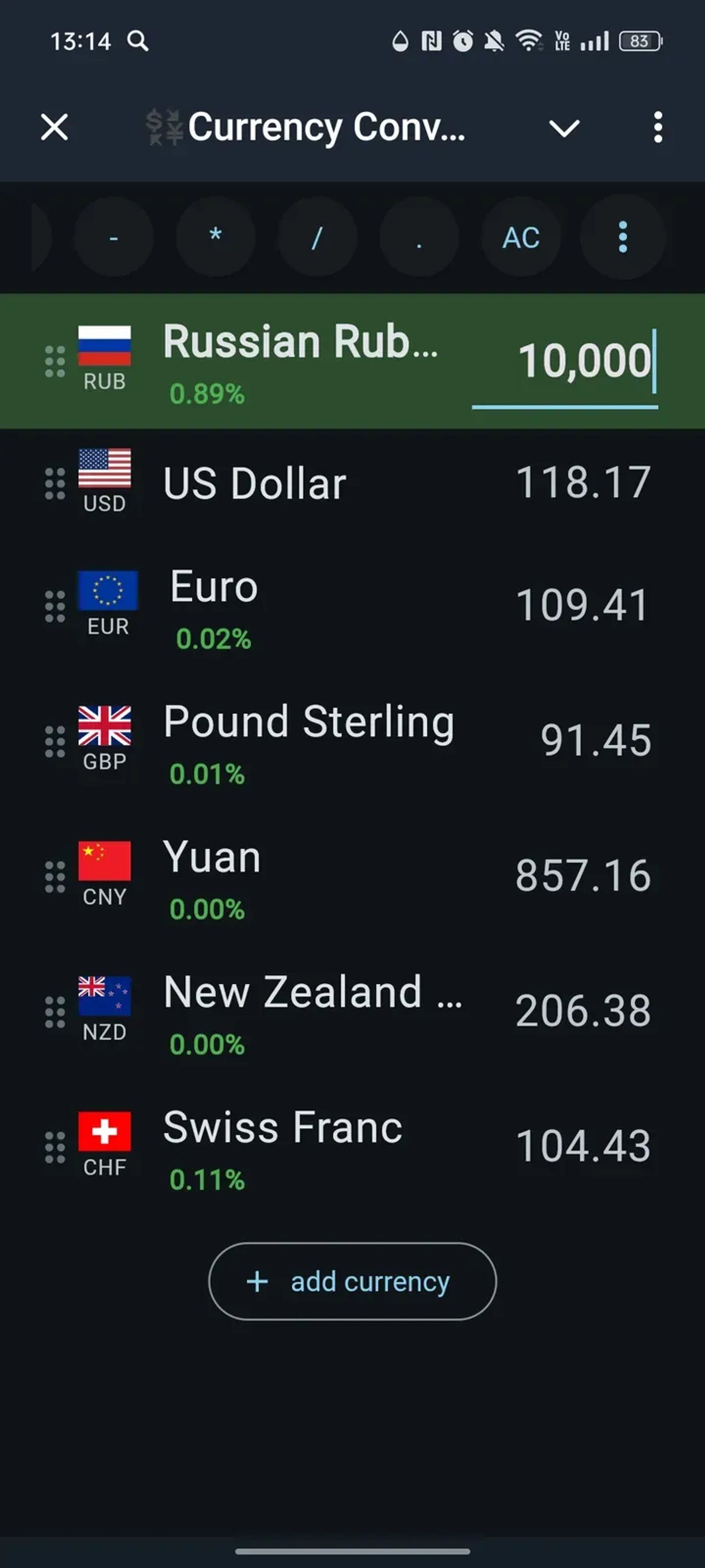 💱Currency Converter || Конвертер валют в Телеграм — скриншот 3