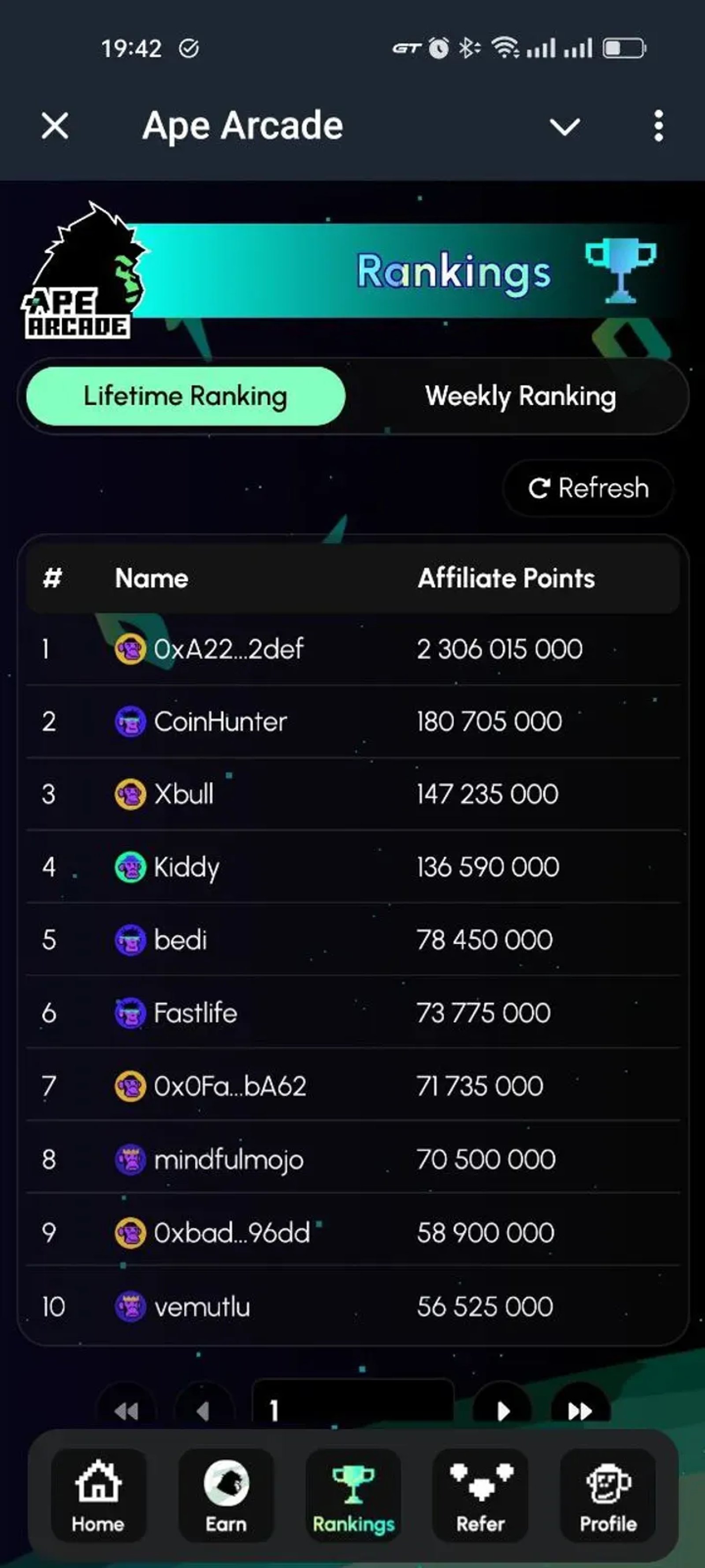 Coin Arcade в Телеграм — скриншот 3