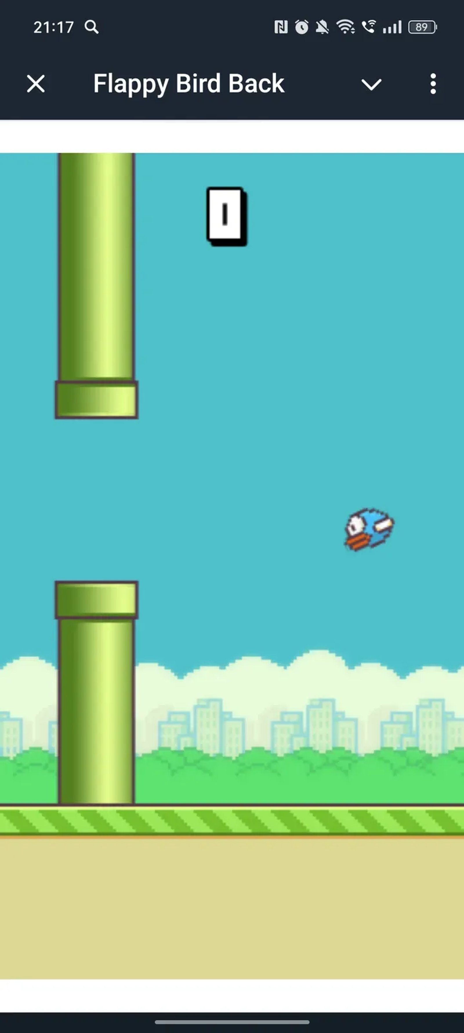 Flappy Bird Back в Телеграм — скриншот 2