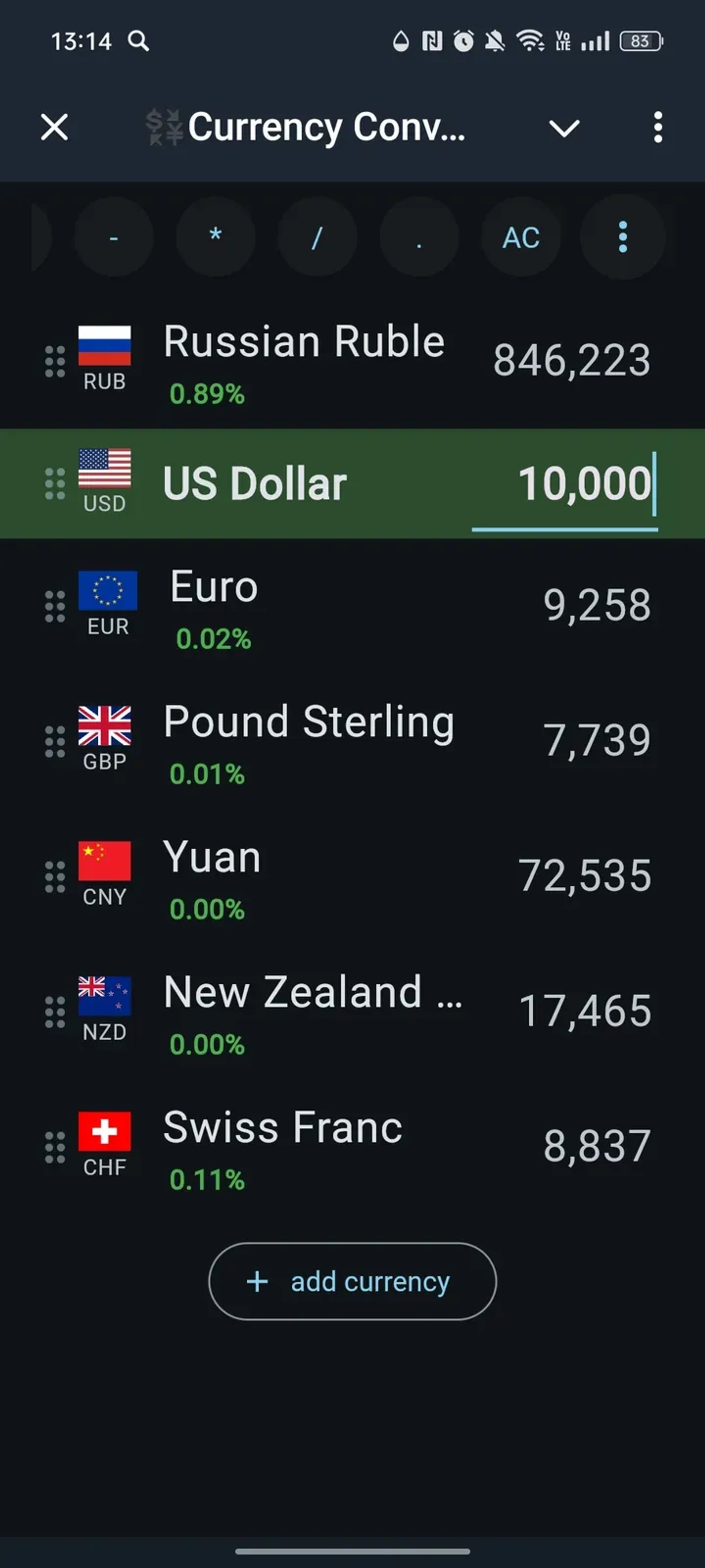 💱Currency Converter || Конвертер валют в Телеграм — скриншот 4
