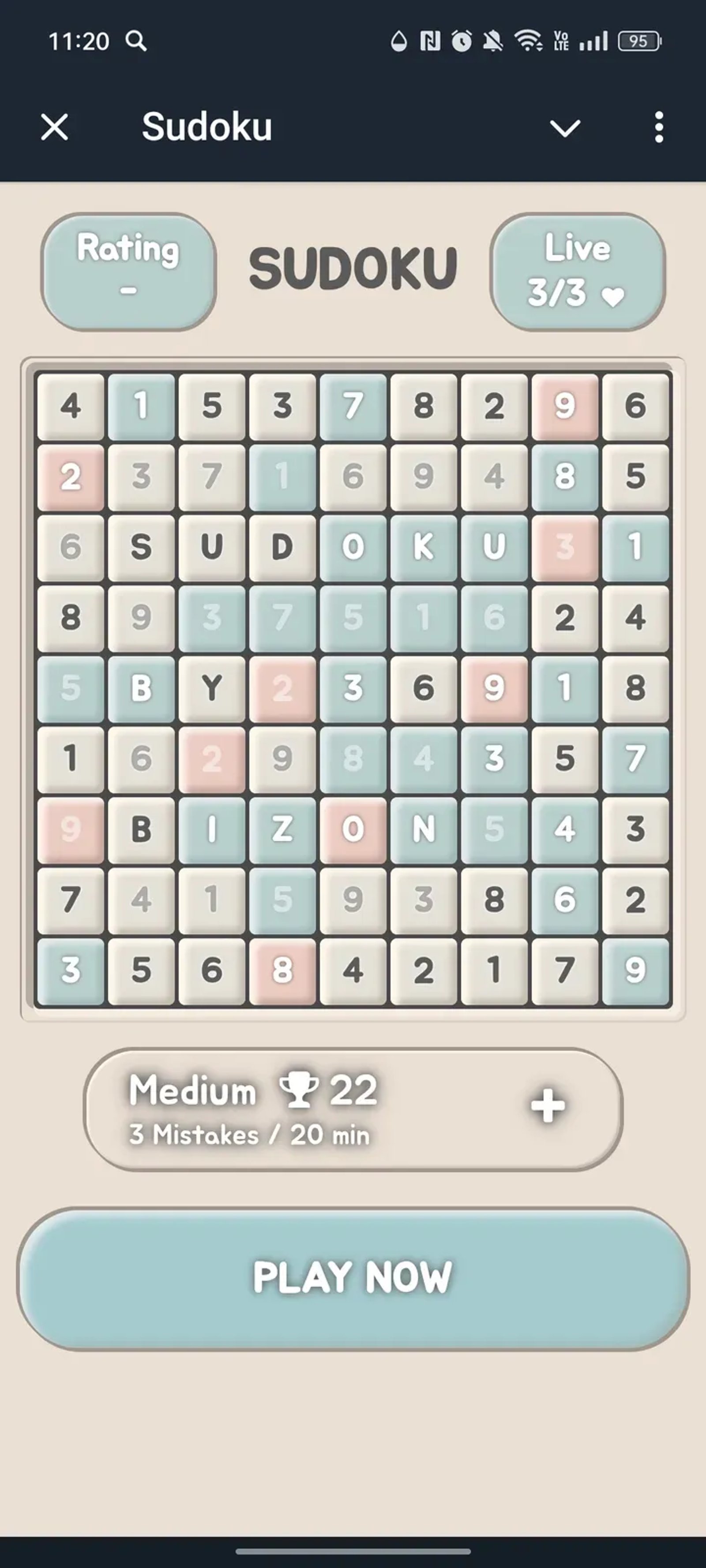 Sudoku в Телеграм — скриншот 1