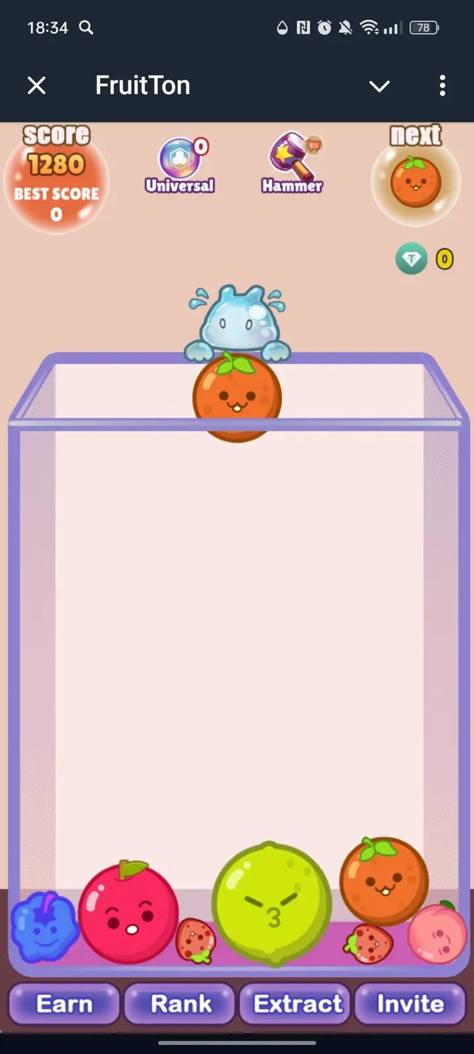 Pudgy Fruit Frenzy в Телеграм — скриншот 1