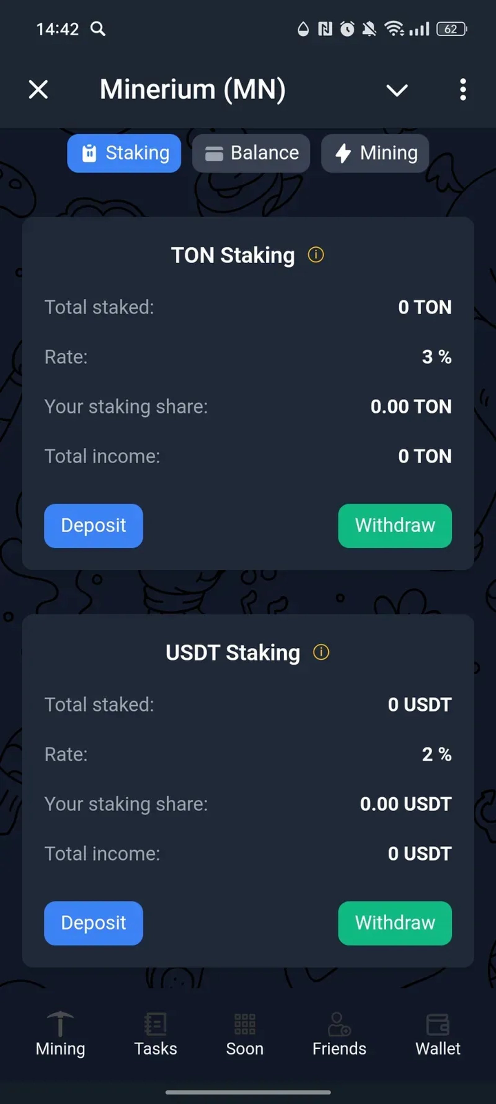Minerium (MN) Telegram Screenshot 1