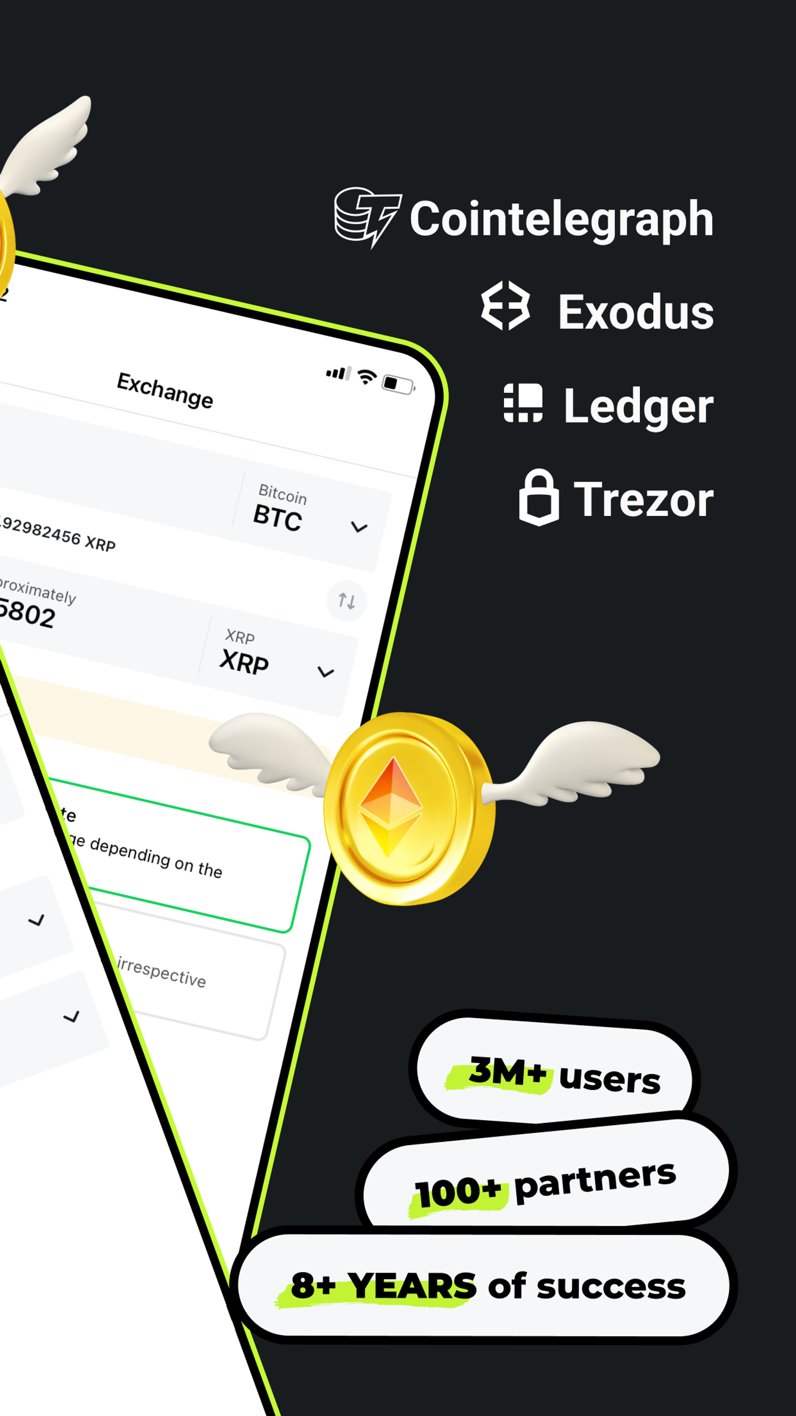 Changelly в Телеграм — скриншот 2