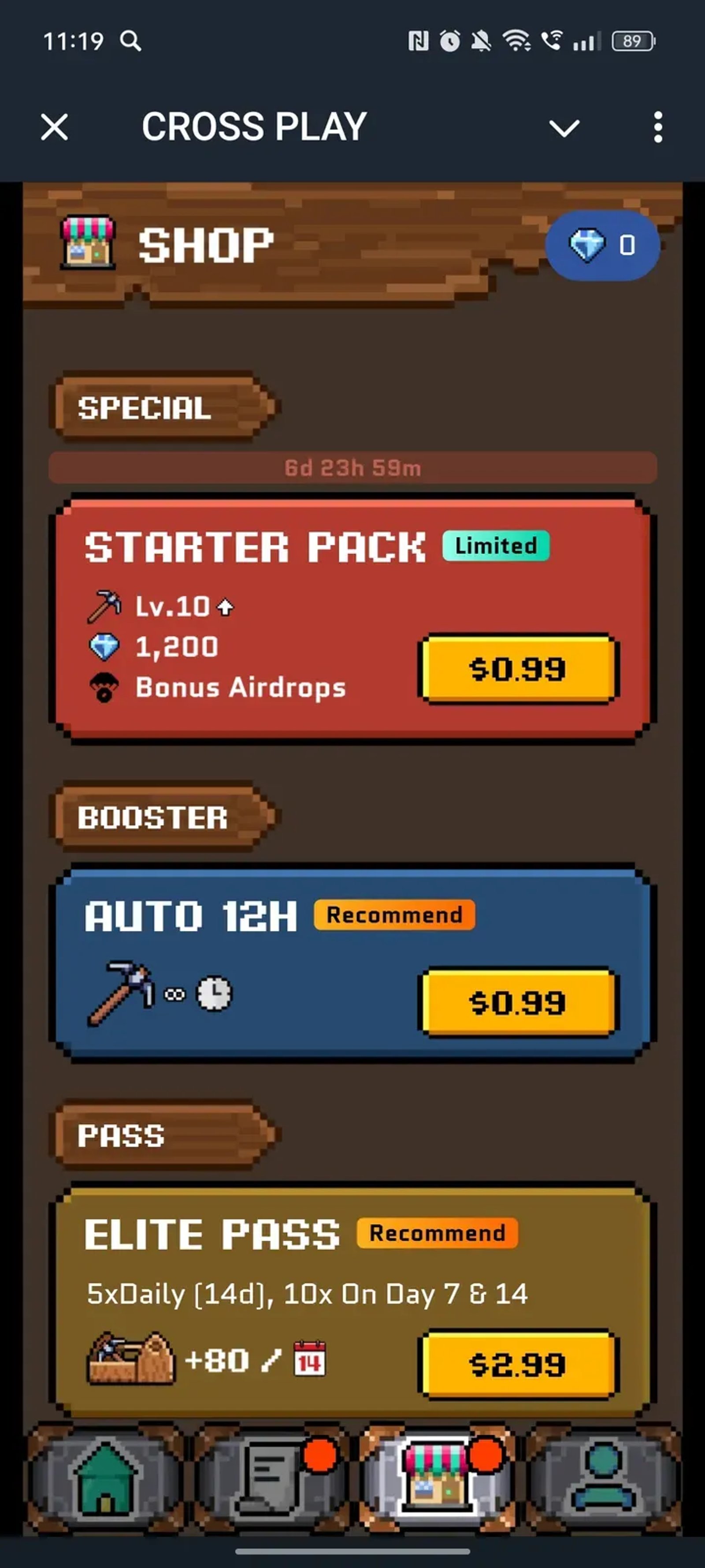 CROSS PLAY в Телеграм — скриншот 3