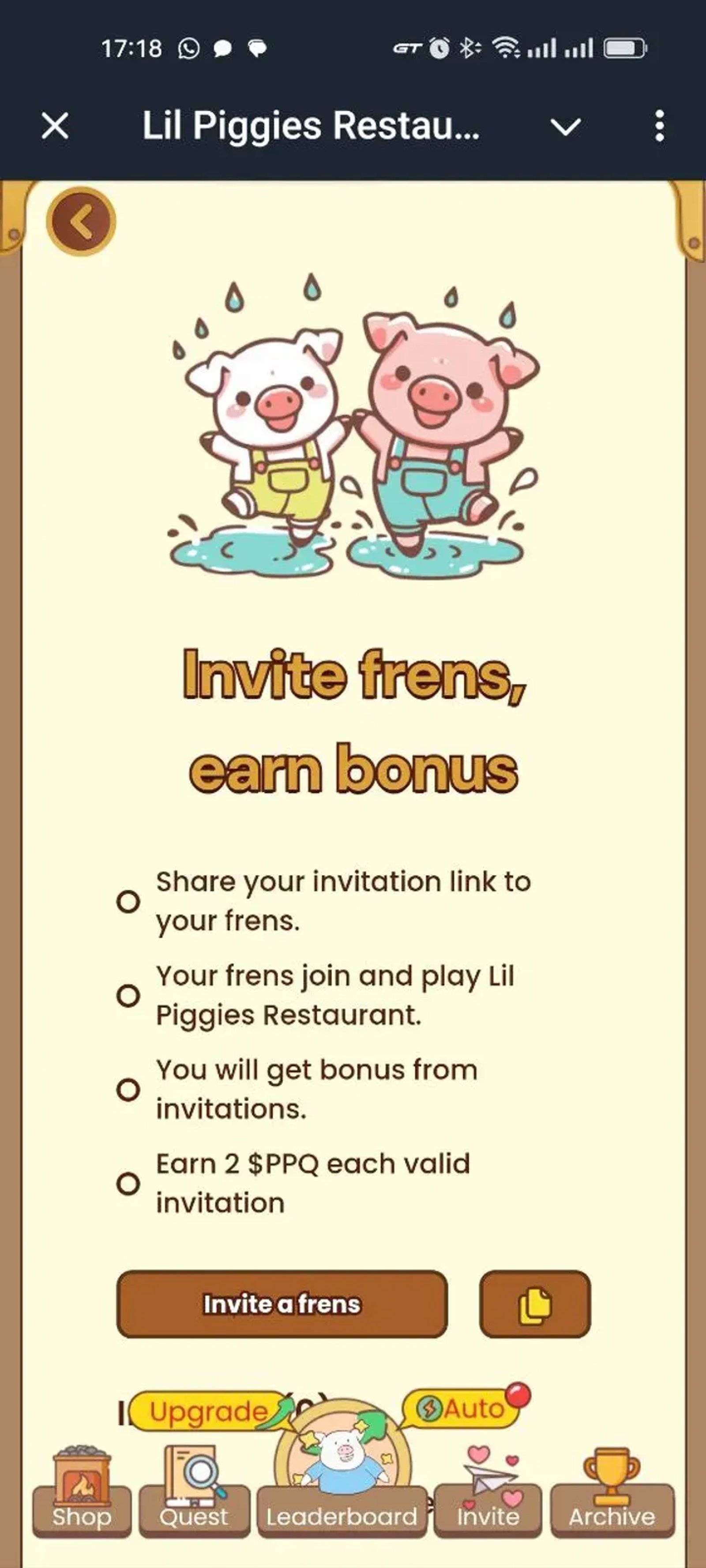 Lil Piggies Restaurant в Телеграм — скриншот 6