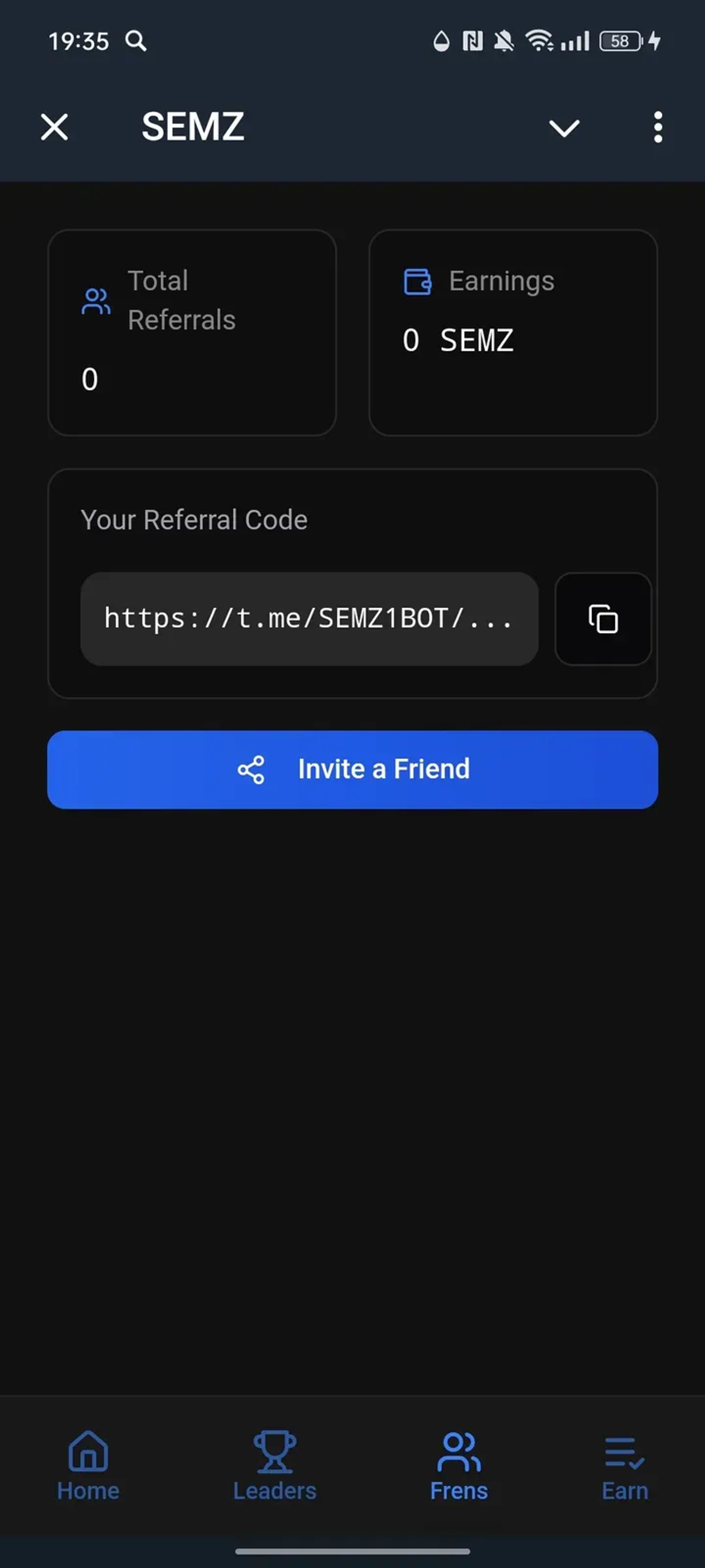 SEMZ в Телеграм — скриншот 3