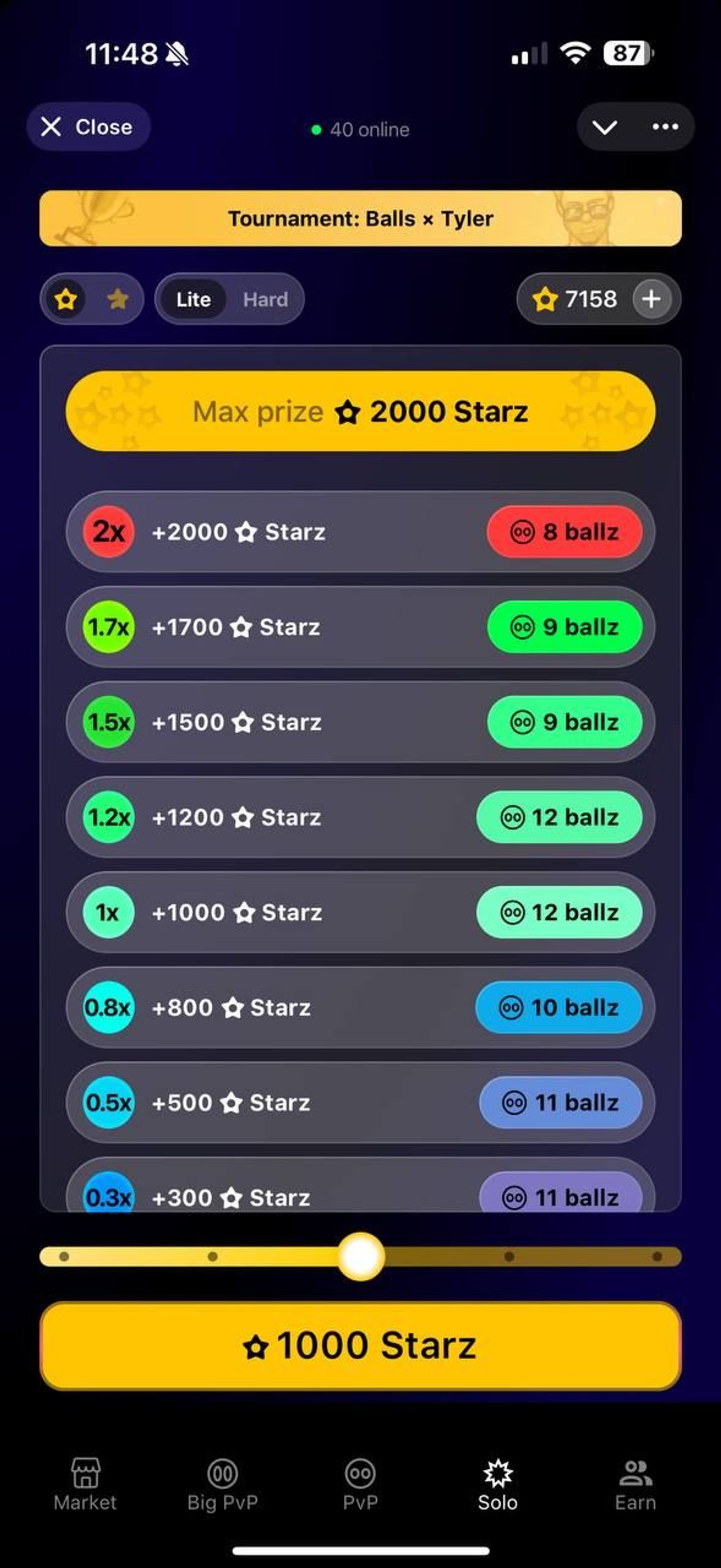 Balls в Телеграм — скриншот 3