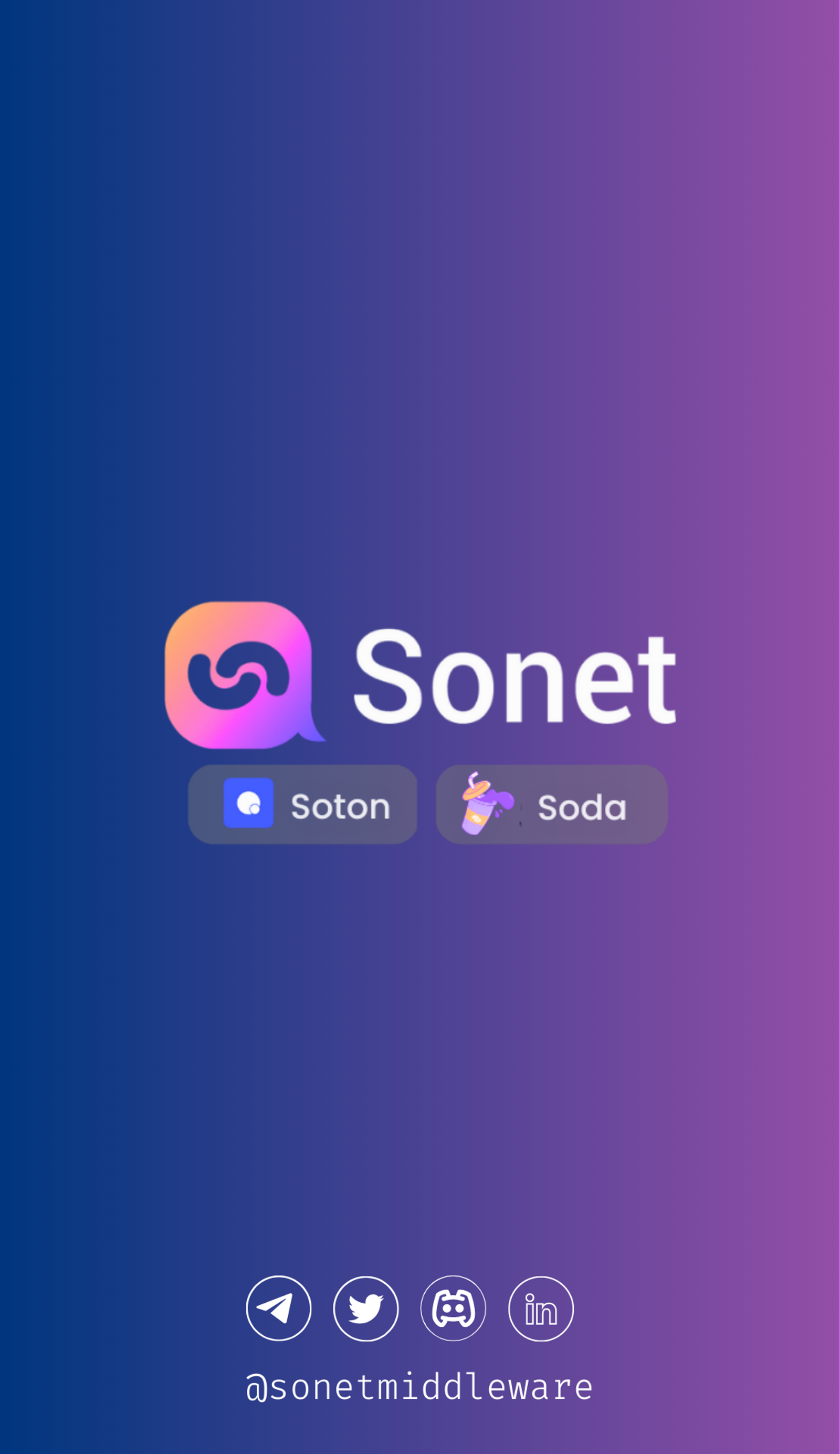 Sonet в Телеграм — скриншот 1