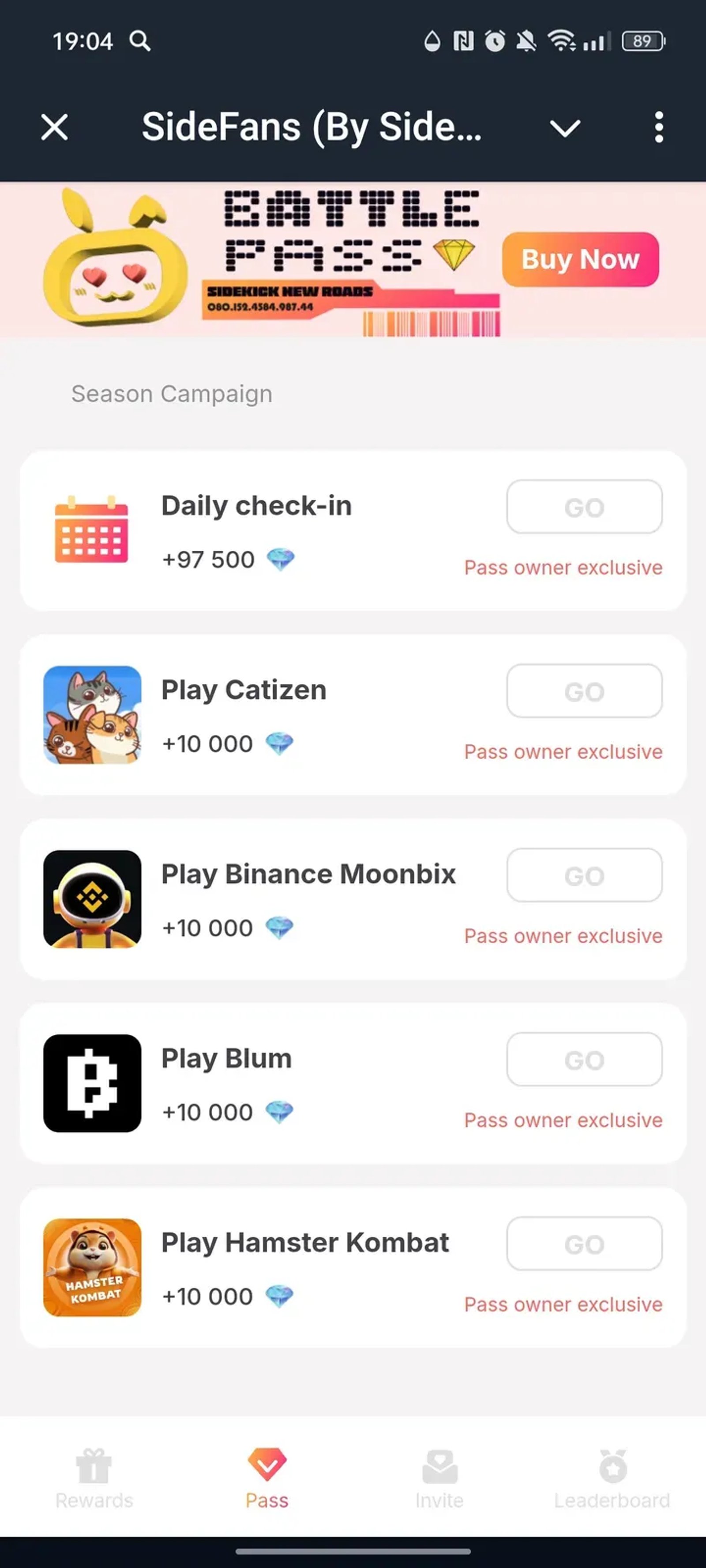 SideFans (By SideKick) в Телеграм — скриншот 2