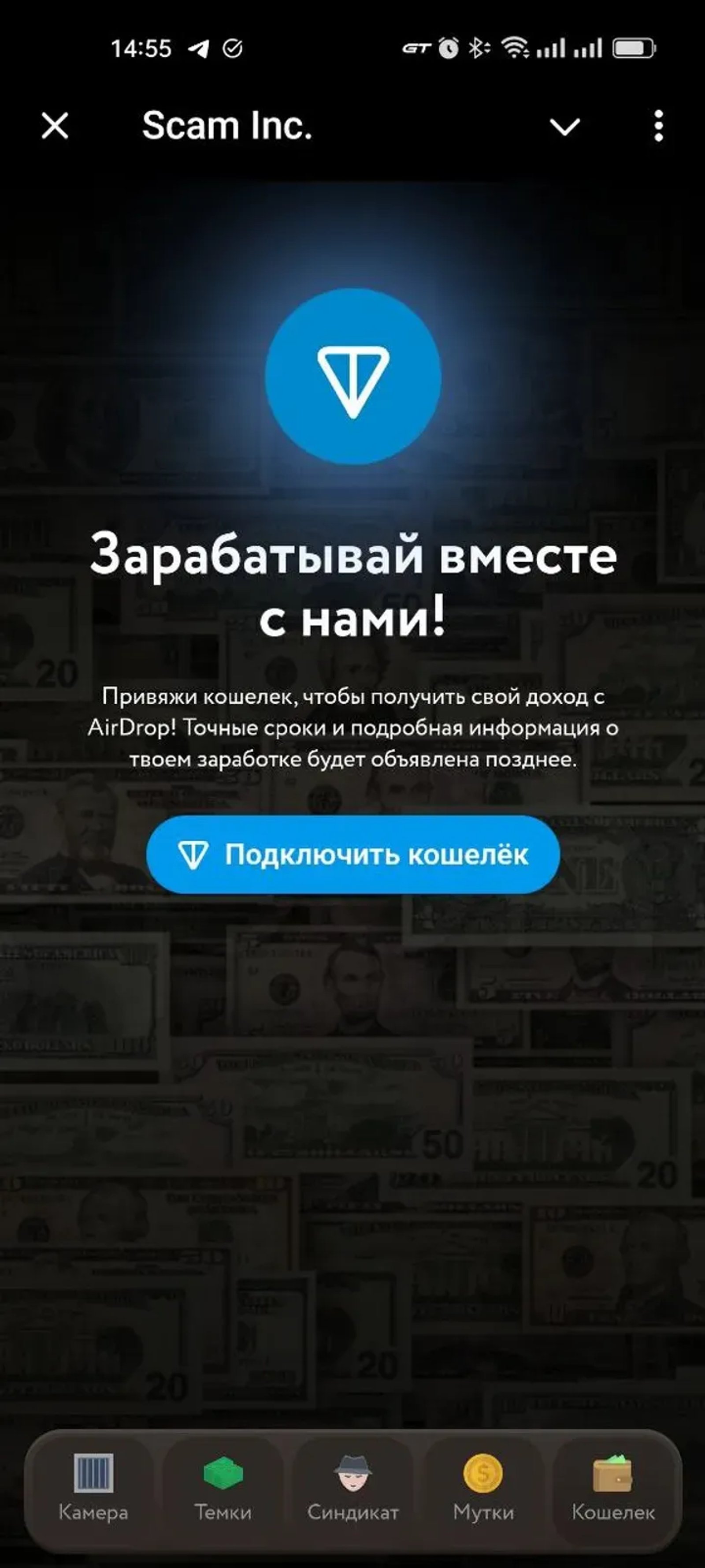 Scam Inc. в Телеграм — скриншот 5