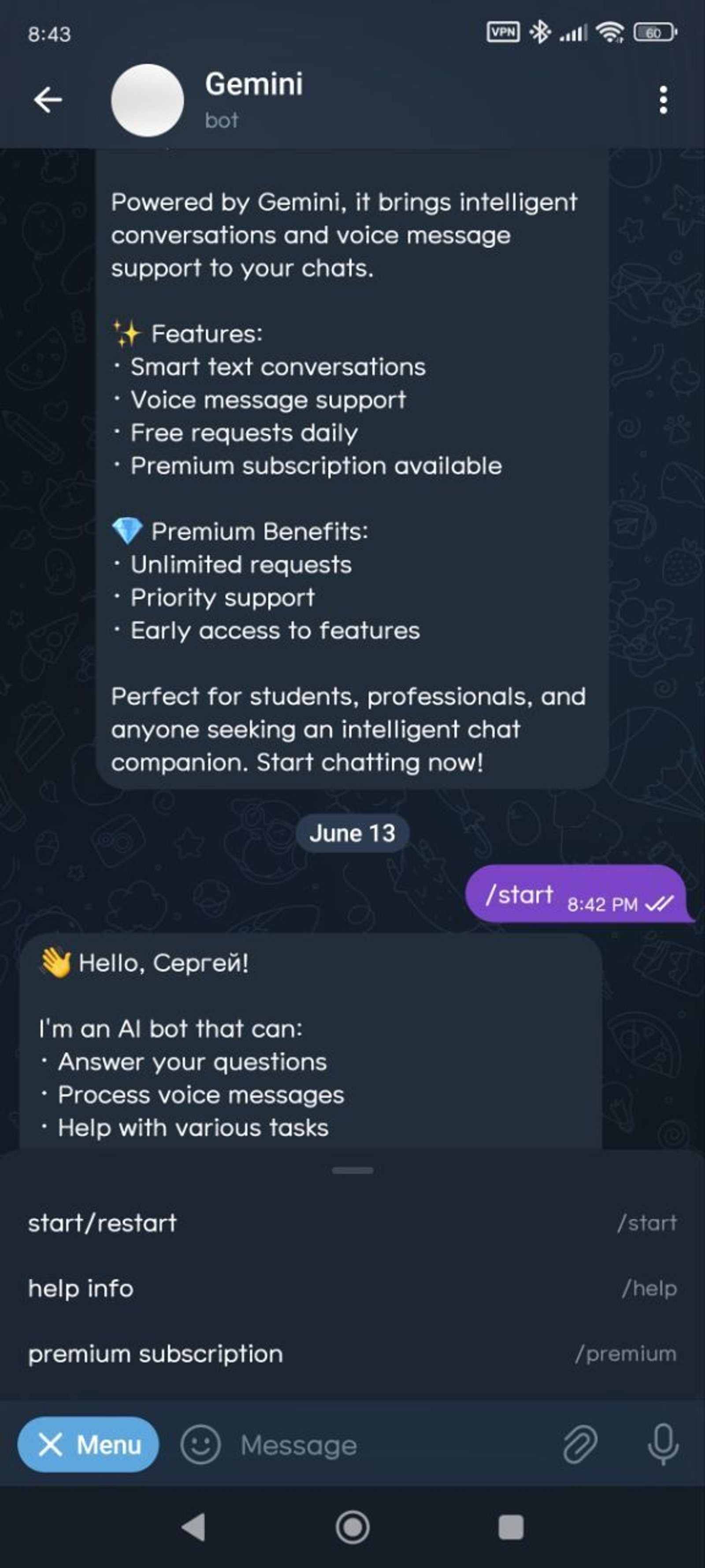Gemini Telegram Screenshot 3