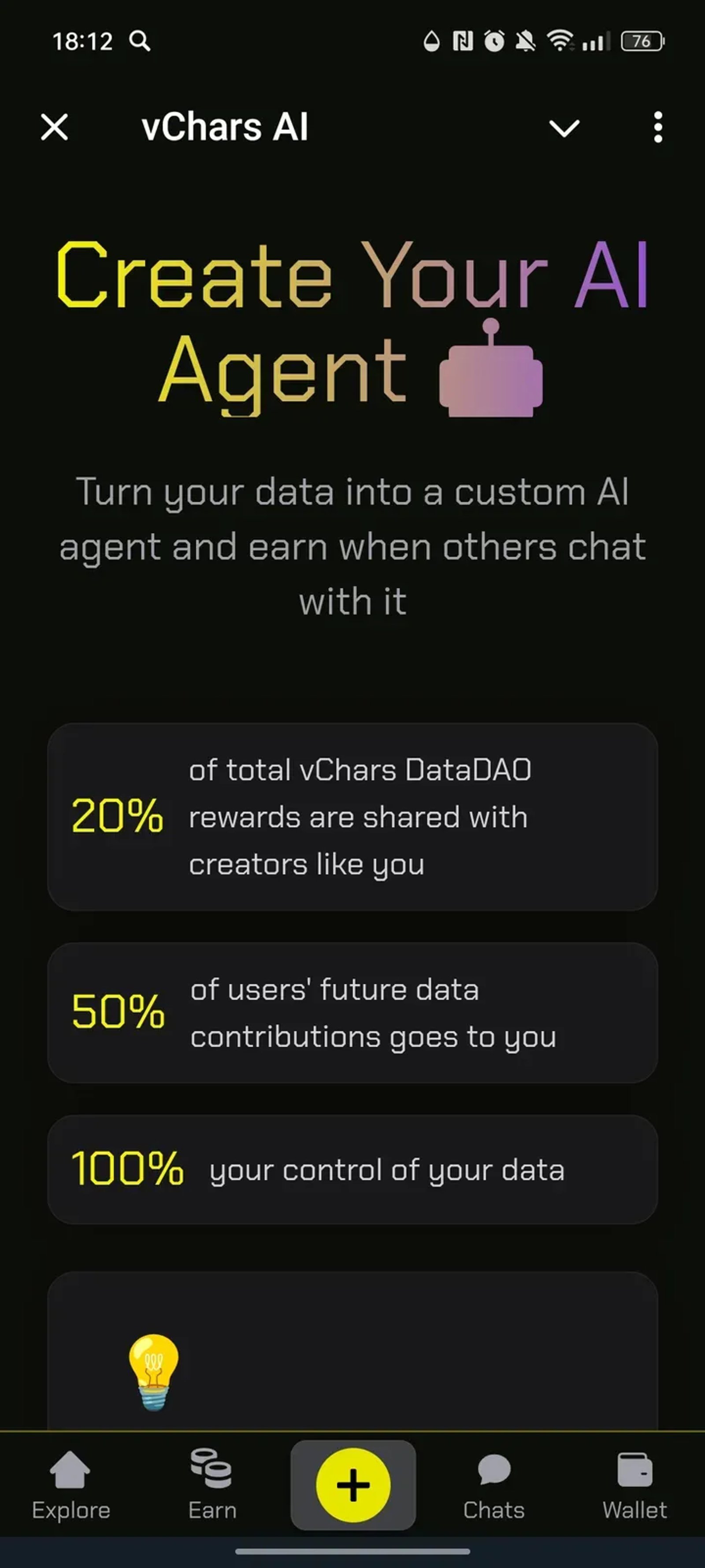 vChars AI в Телеграм — скриншот 3
