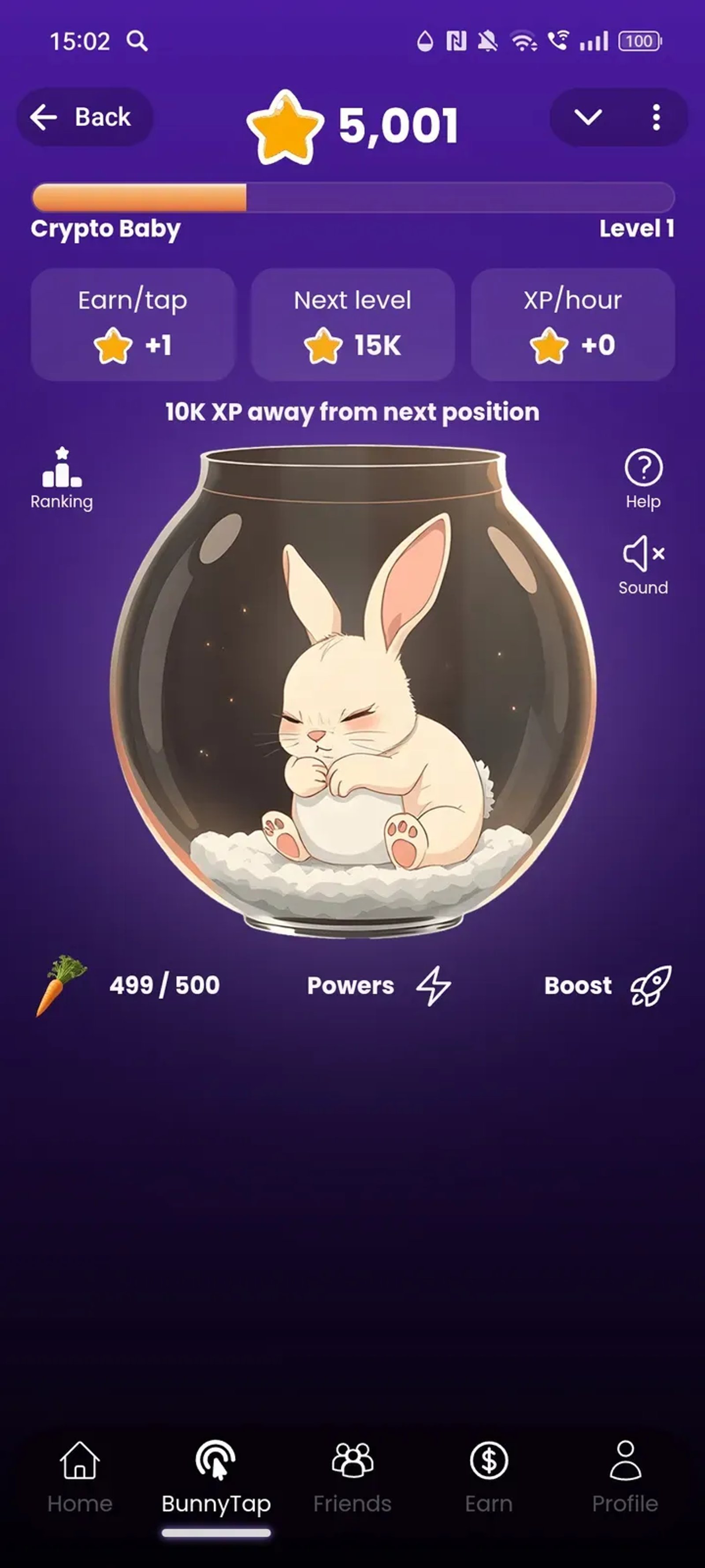 Rewards Bunny Mini App в Телеграм — скриншот 1
