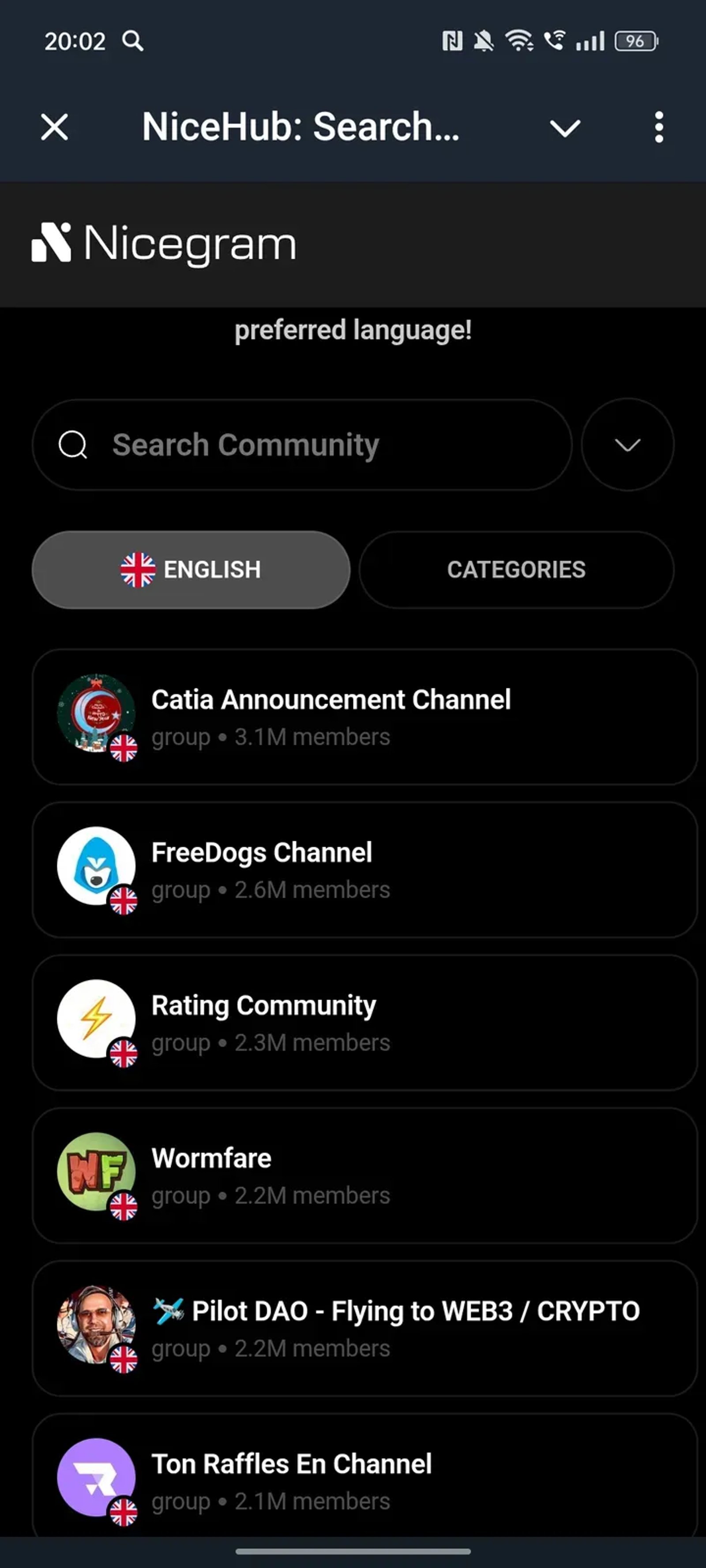 NiceHub: Search bot 🔎 Open to get your link! в Телеграм — скриншот 4