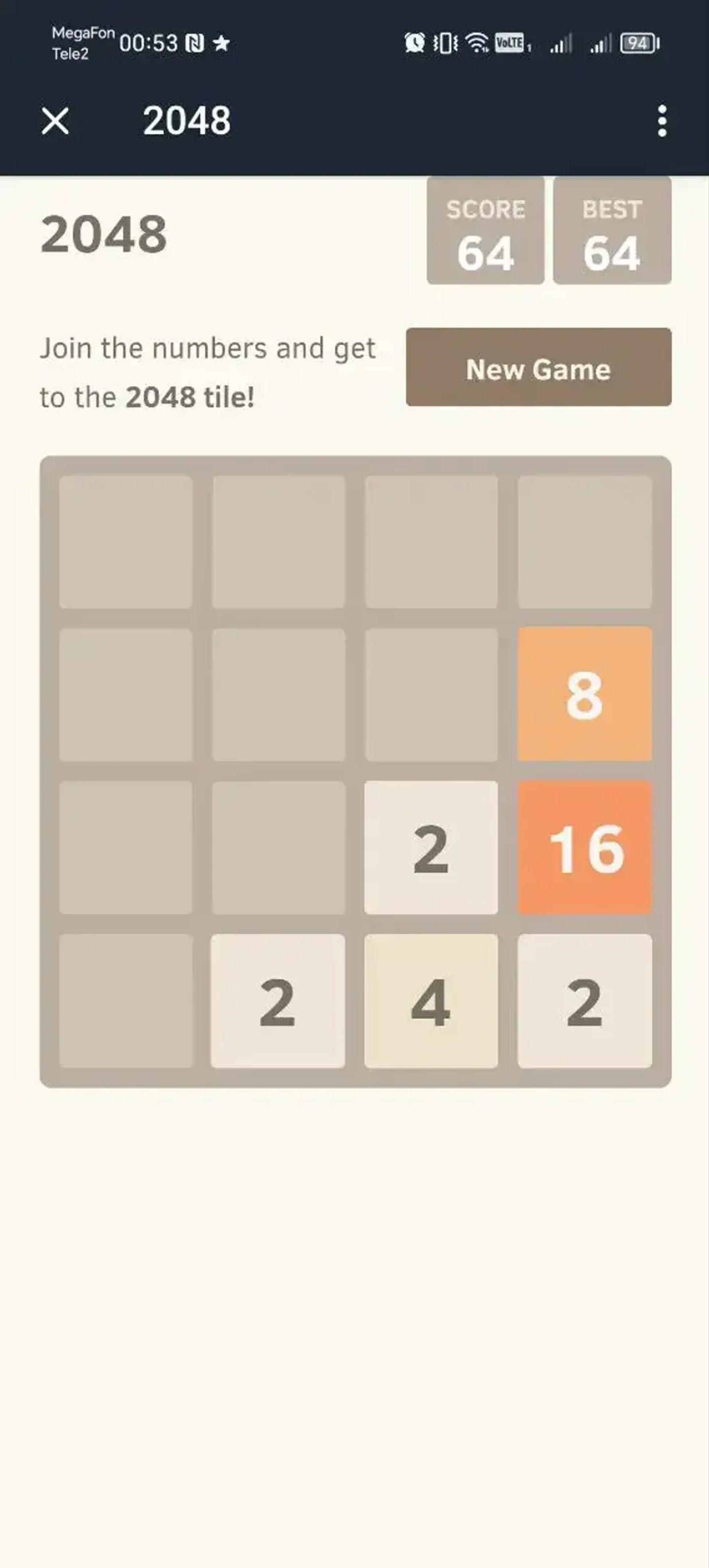 2048 / INJOY в Телеграм — скриншот 1