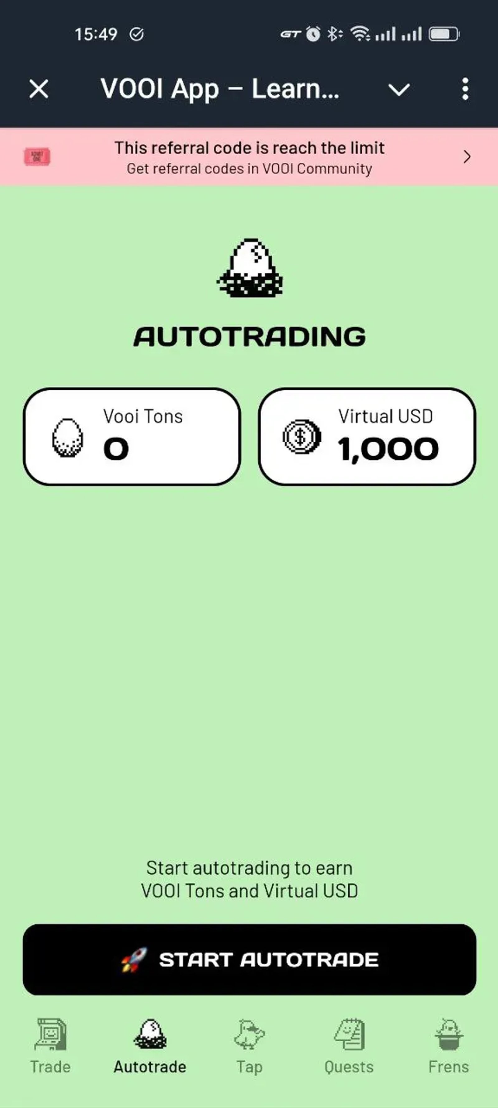 VOOI App – Learn & Trade в Телеграм — скриншот 1