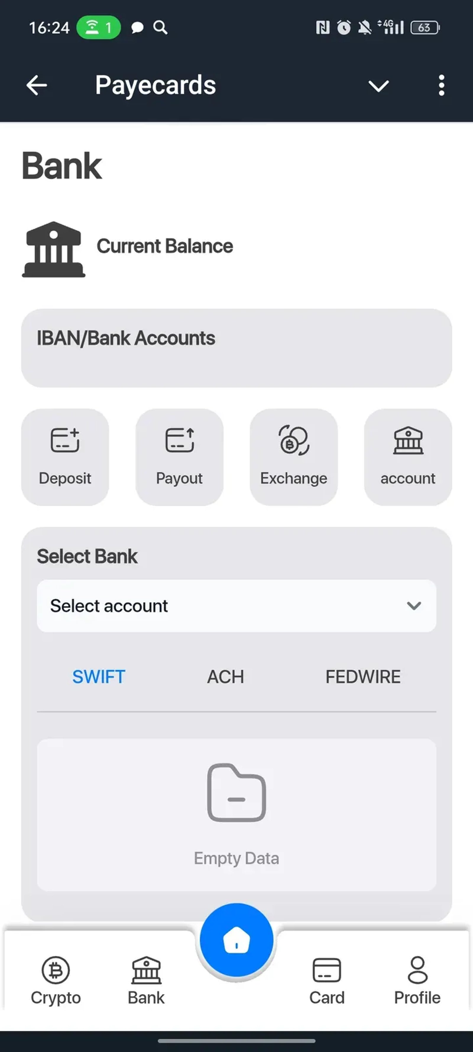 Payecards в Телеграм — скриншот 2