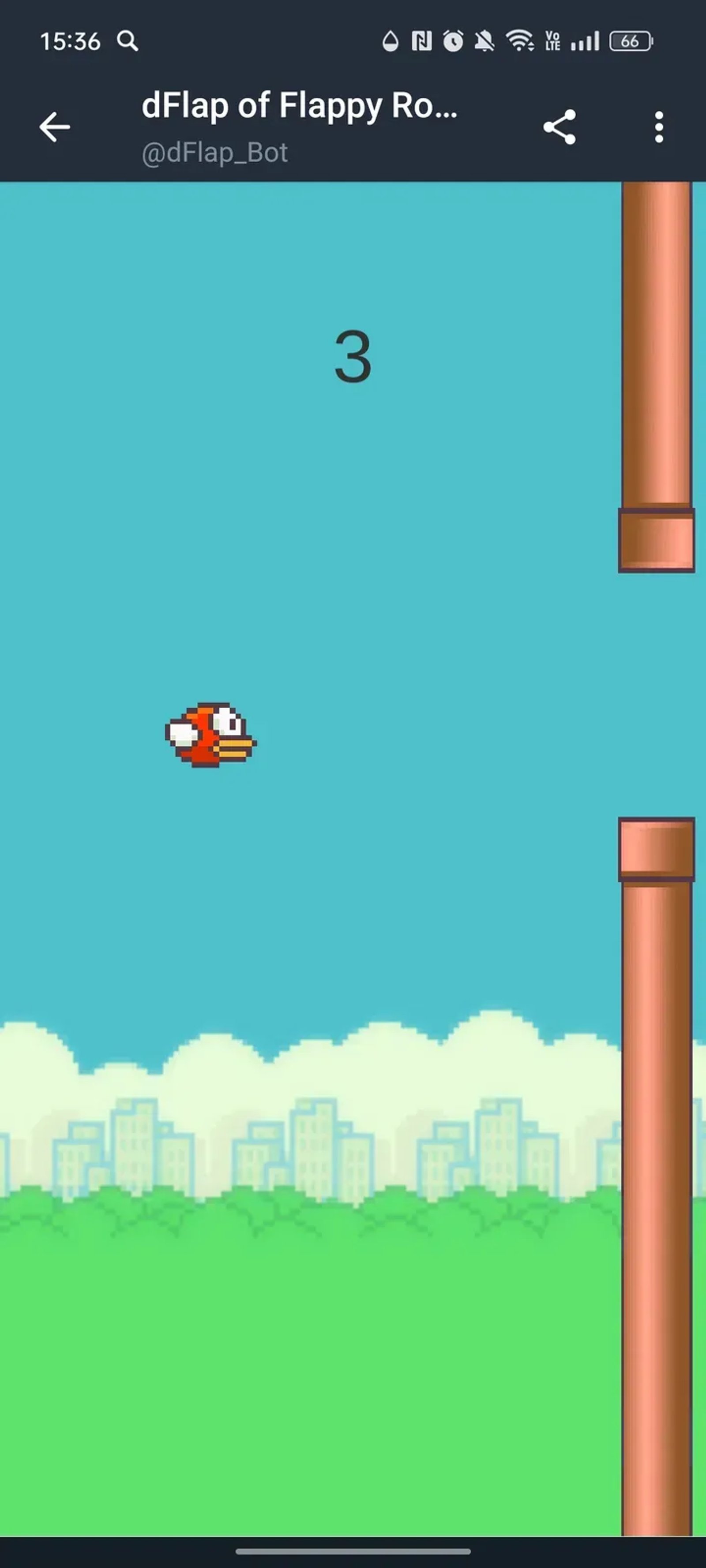 Flappy Rocket 🛰 в Телеграм — скриншот 4