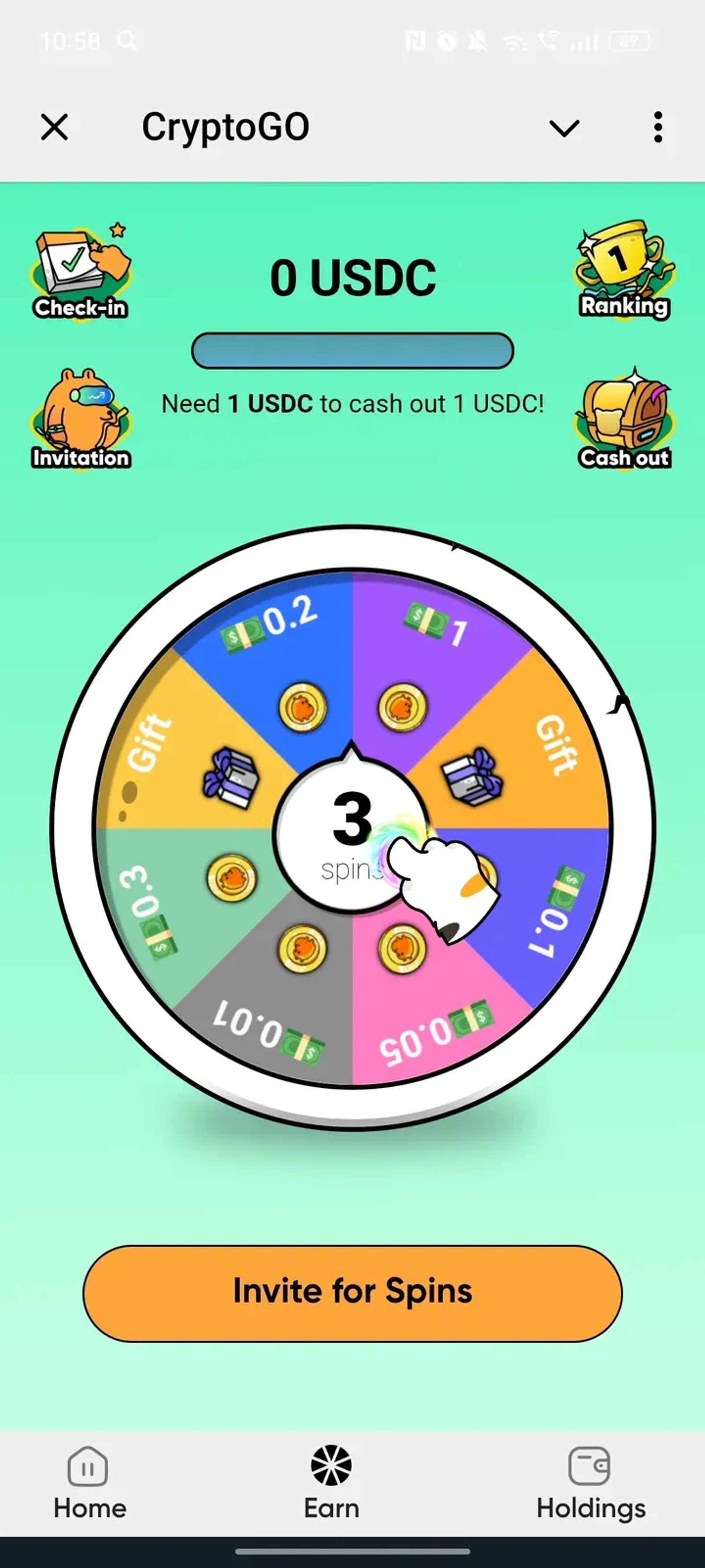 CryptoGO в Телеграм — скриншот 3