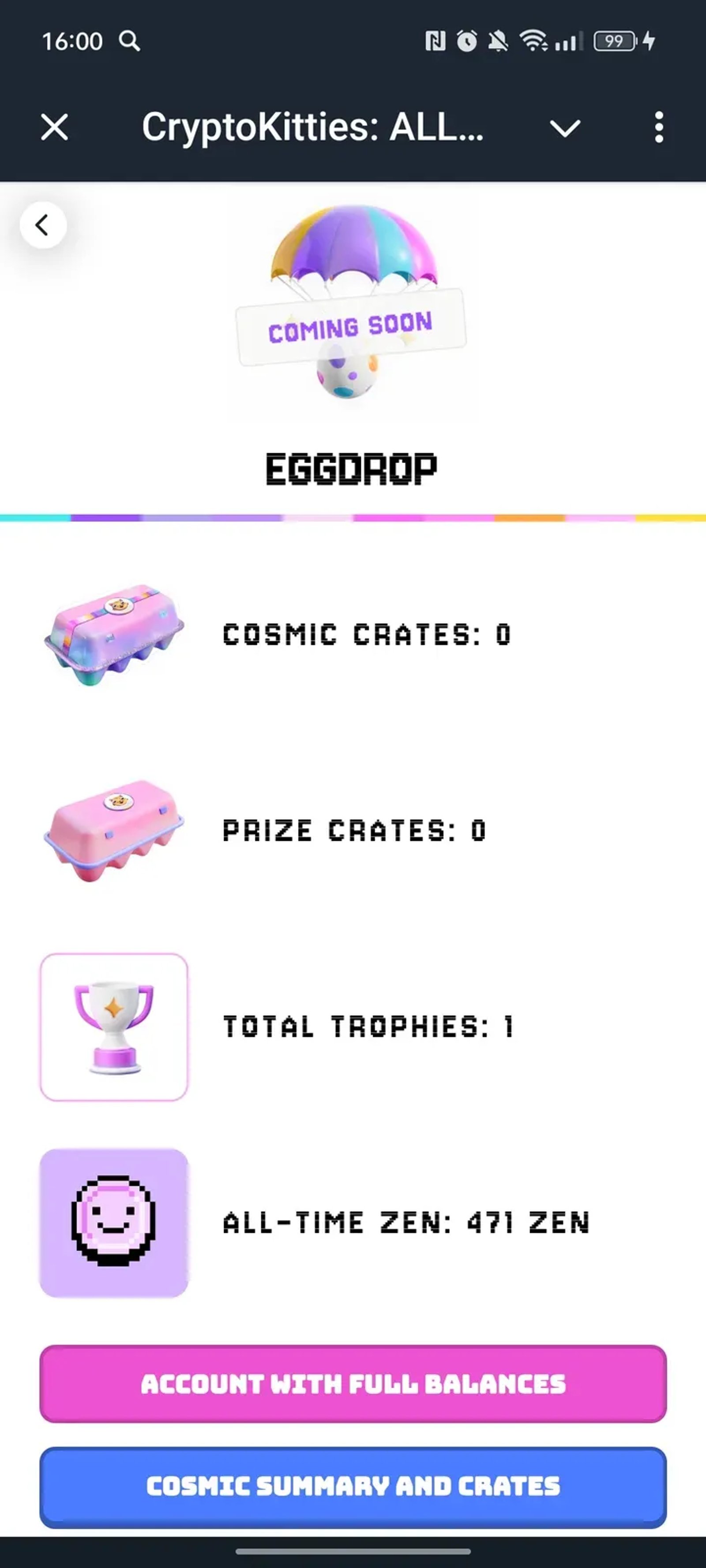 CryptoKitties: ALL THE ZEN! в Телеграм — скриншот 4