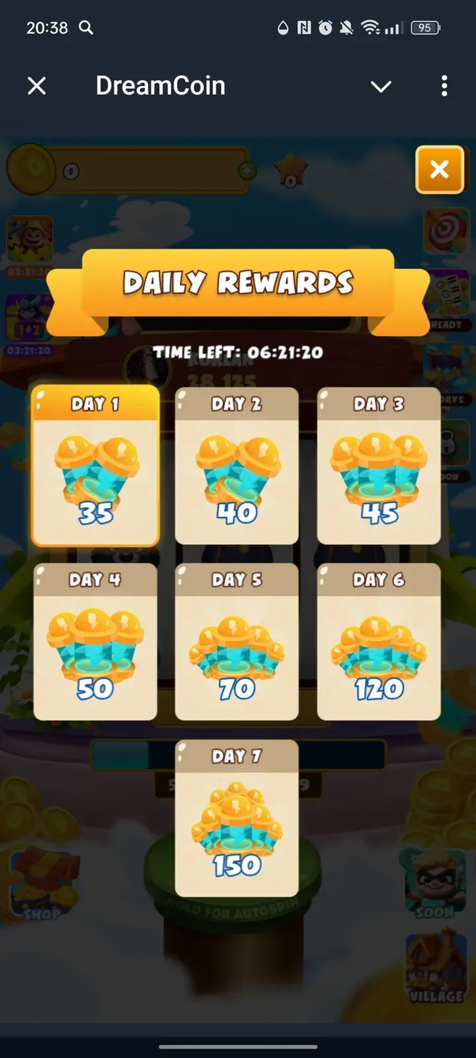 DreamCoin в Телеграм — скриншот 3