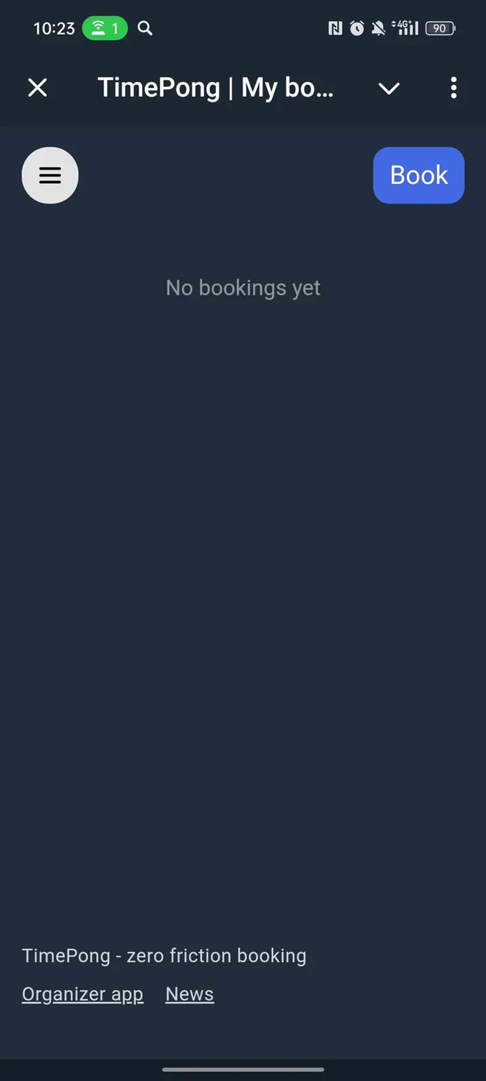 Timepong - My bookings в Телеграм — скриншот 1