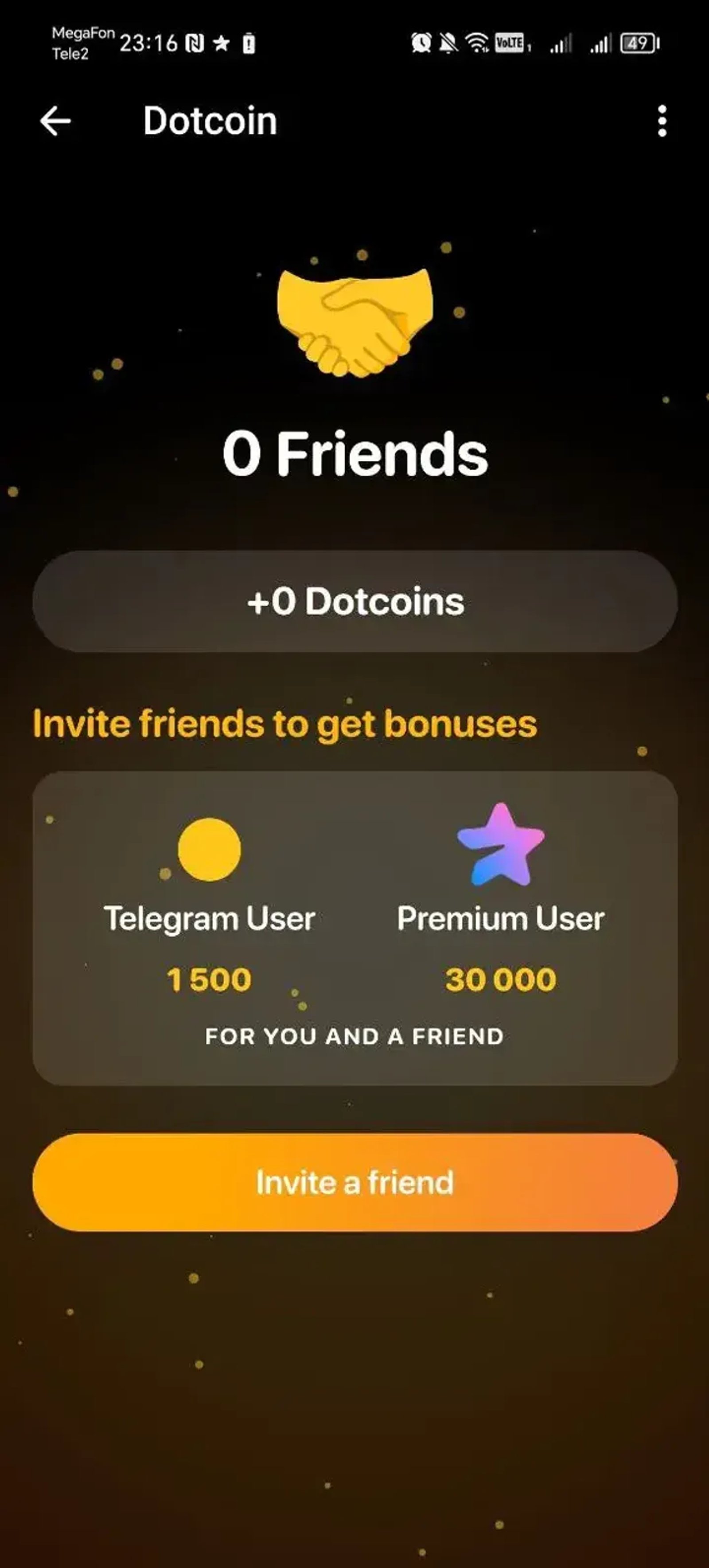 Dotcoin в Телеграм — скриншот 1