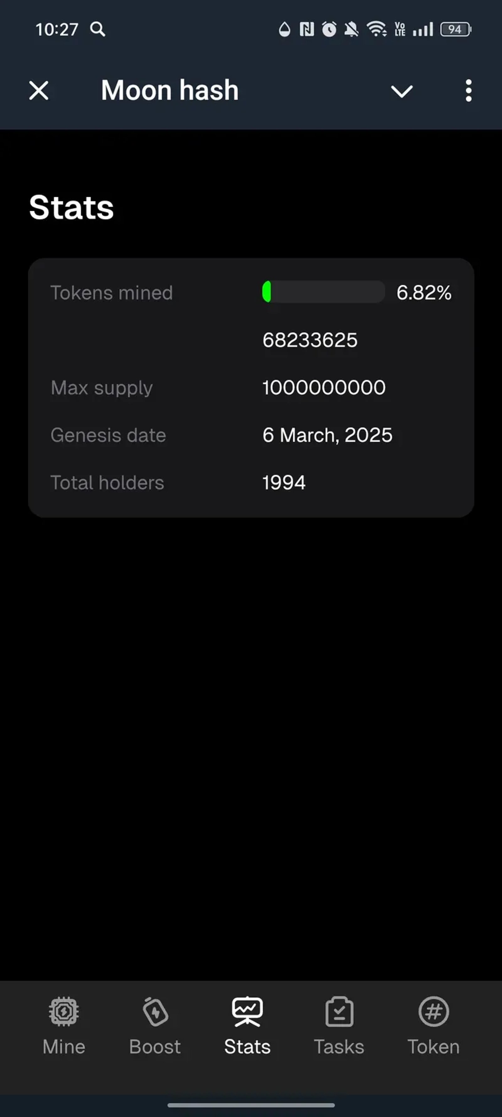 Moon hash в Телеграм — скриншот 3