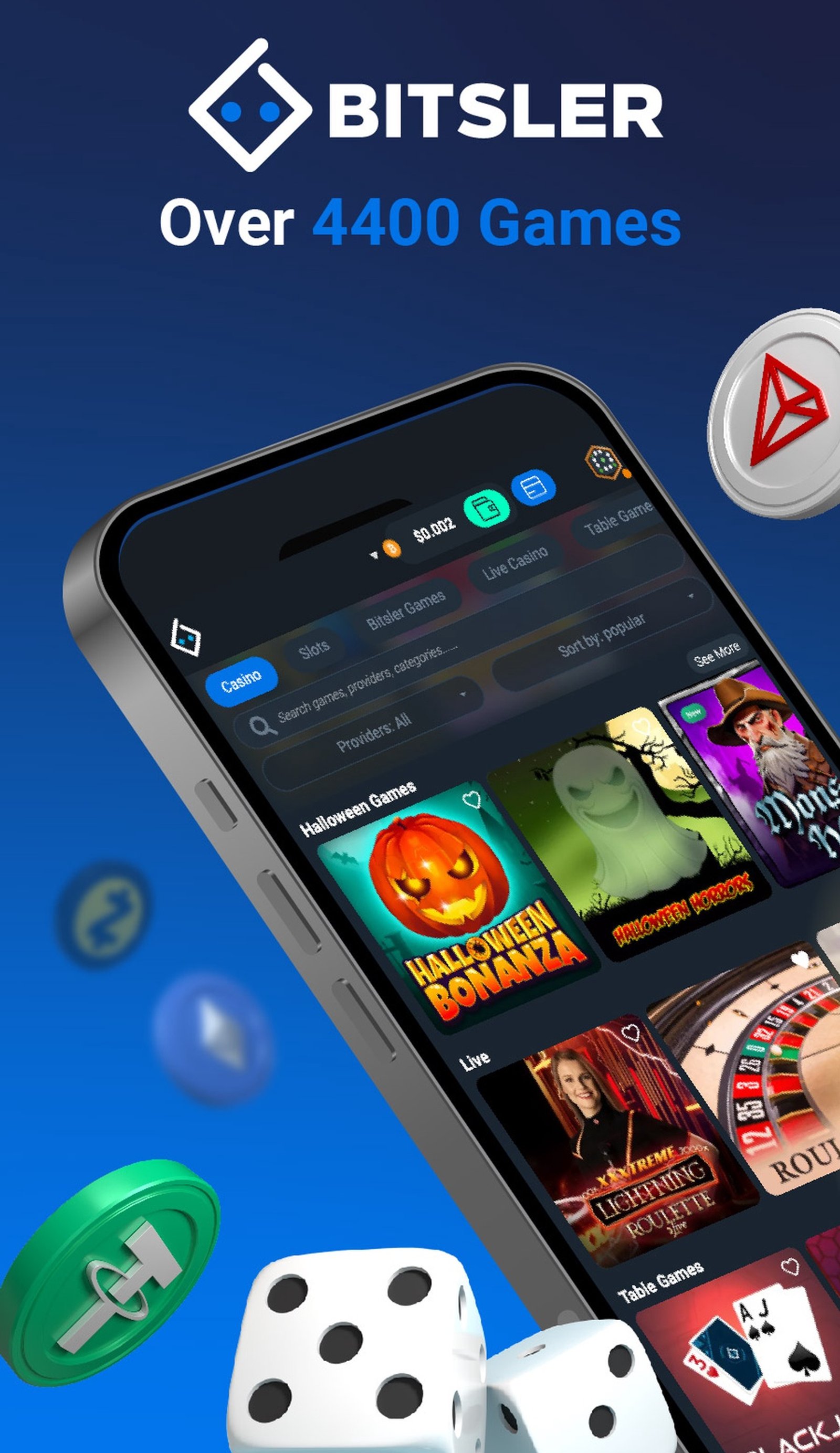 Bitsler.com Casino в Телеграм — скриншот 1