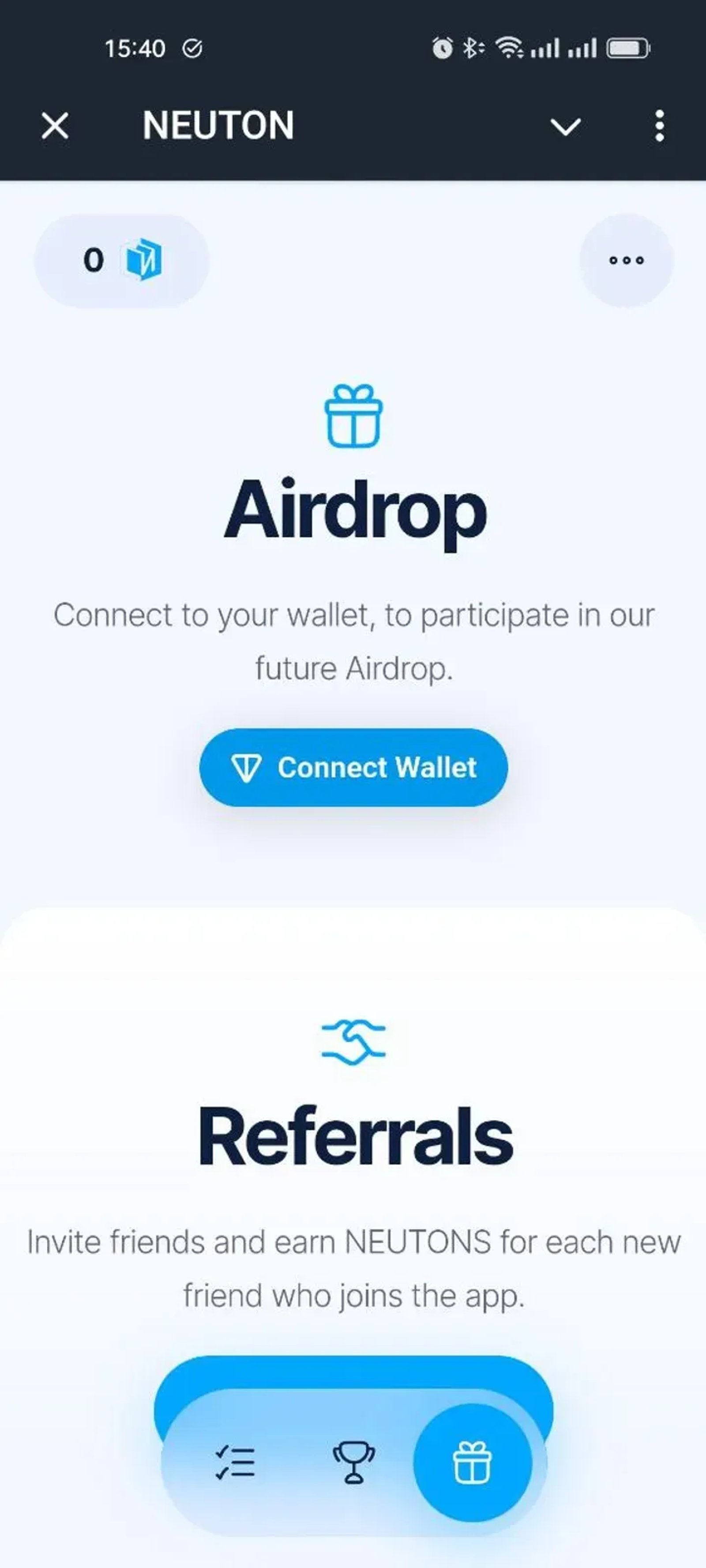 NEUTON в Телеграм — скриншот 3