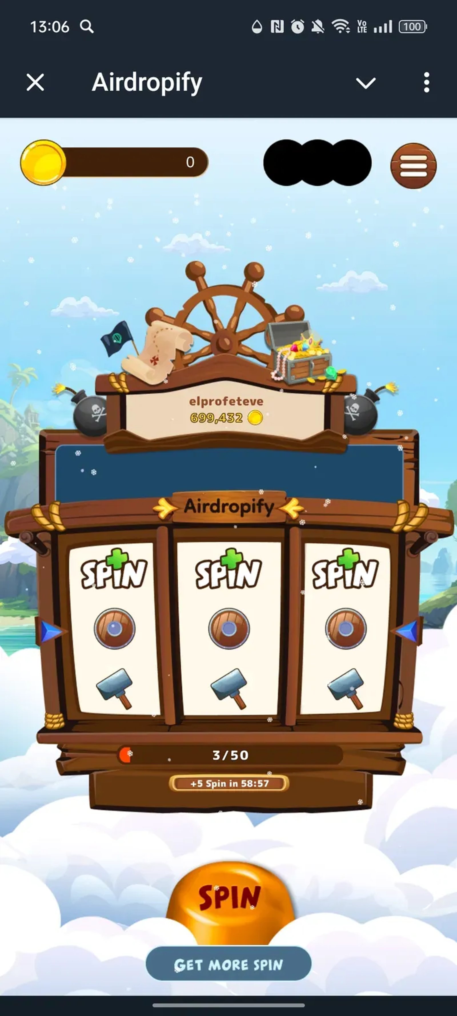 Airdropify в Телеграм — скриншот 1