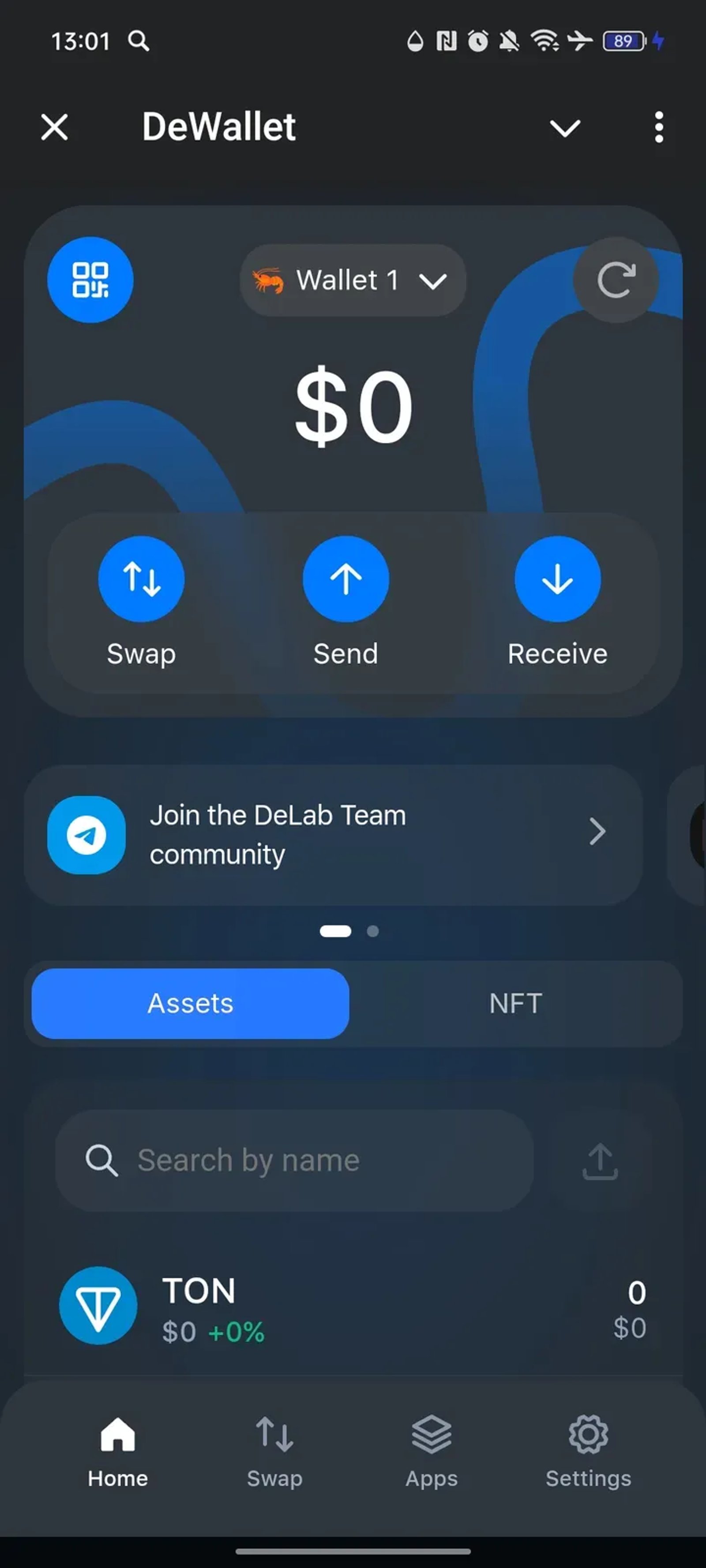 DeWallet Telegram Screenshot 1