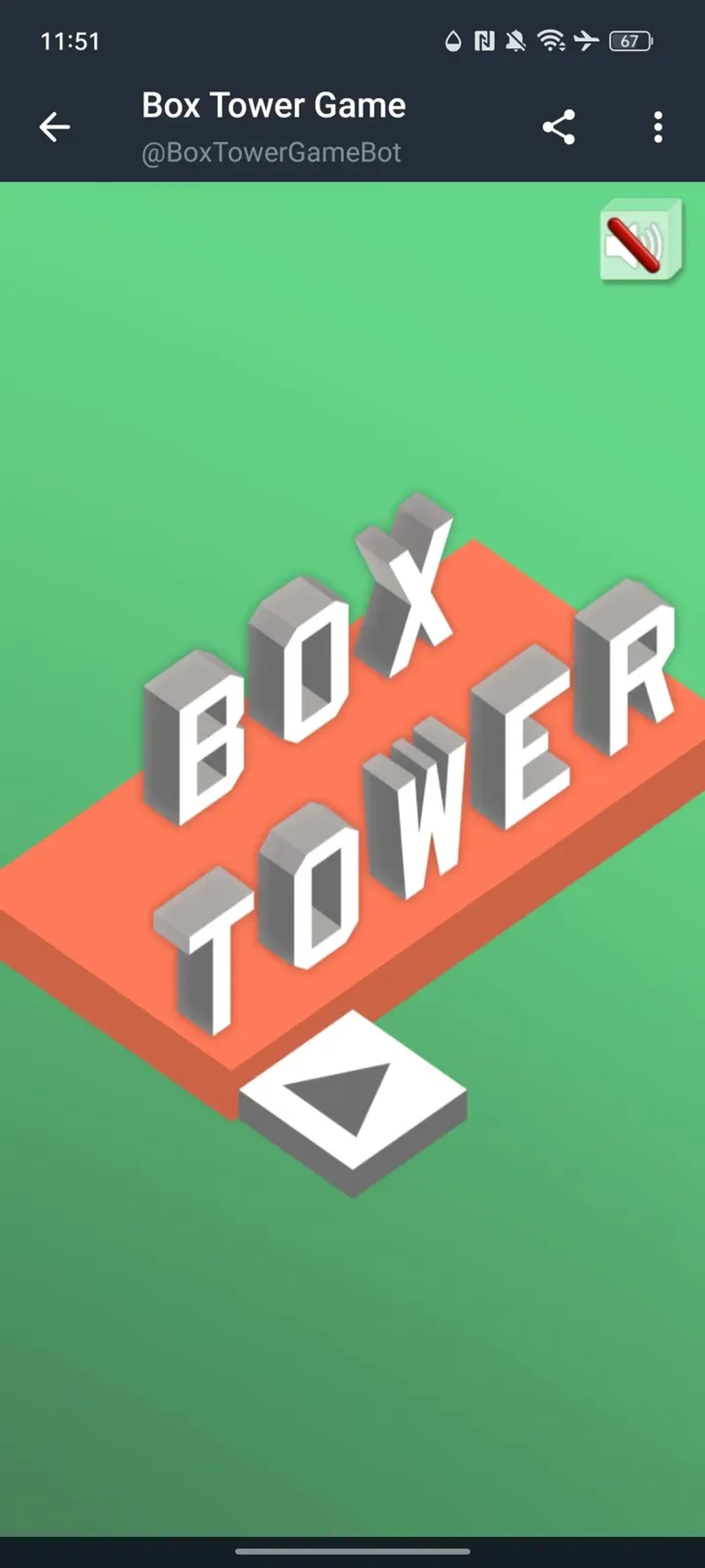 Box Tower Game в Телеграм — скриншот 1