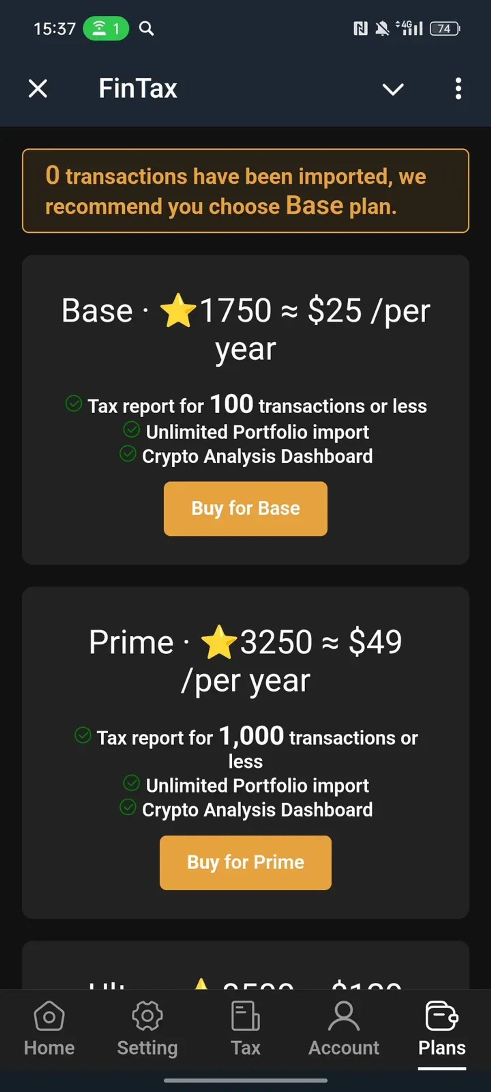 FinTax в Телеграм — скриншот 4