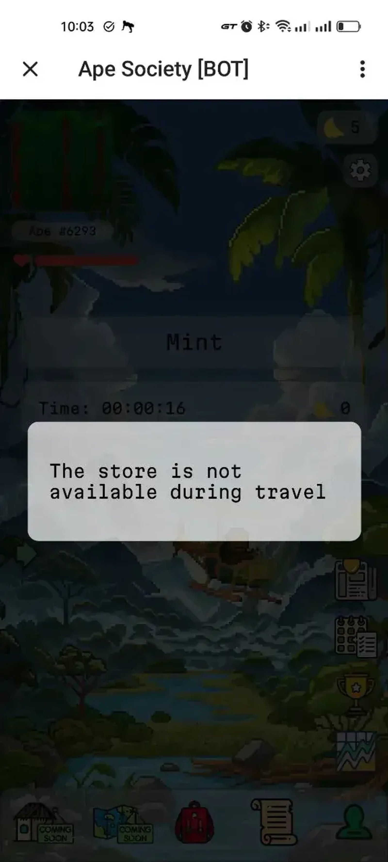 Ape Society в Телеграм — скриншот 6