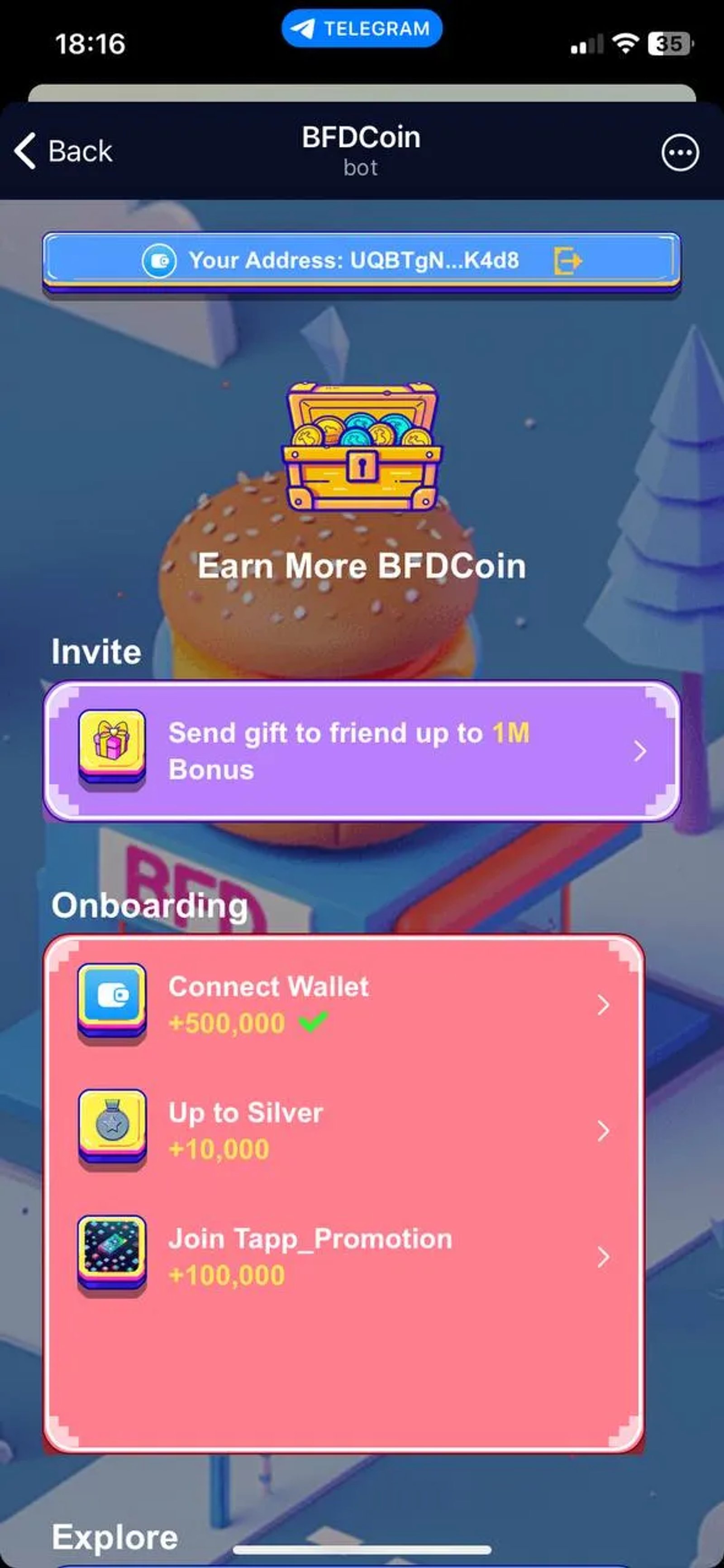 BFDCoin в Телеграм — скриншот 2