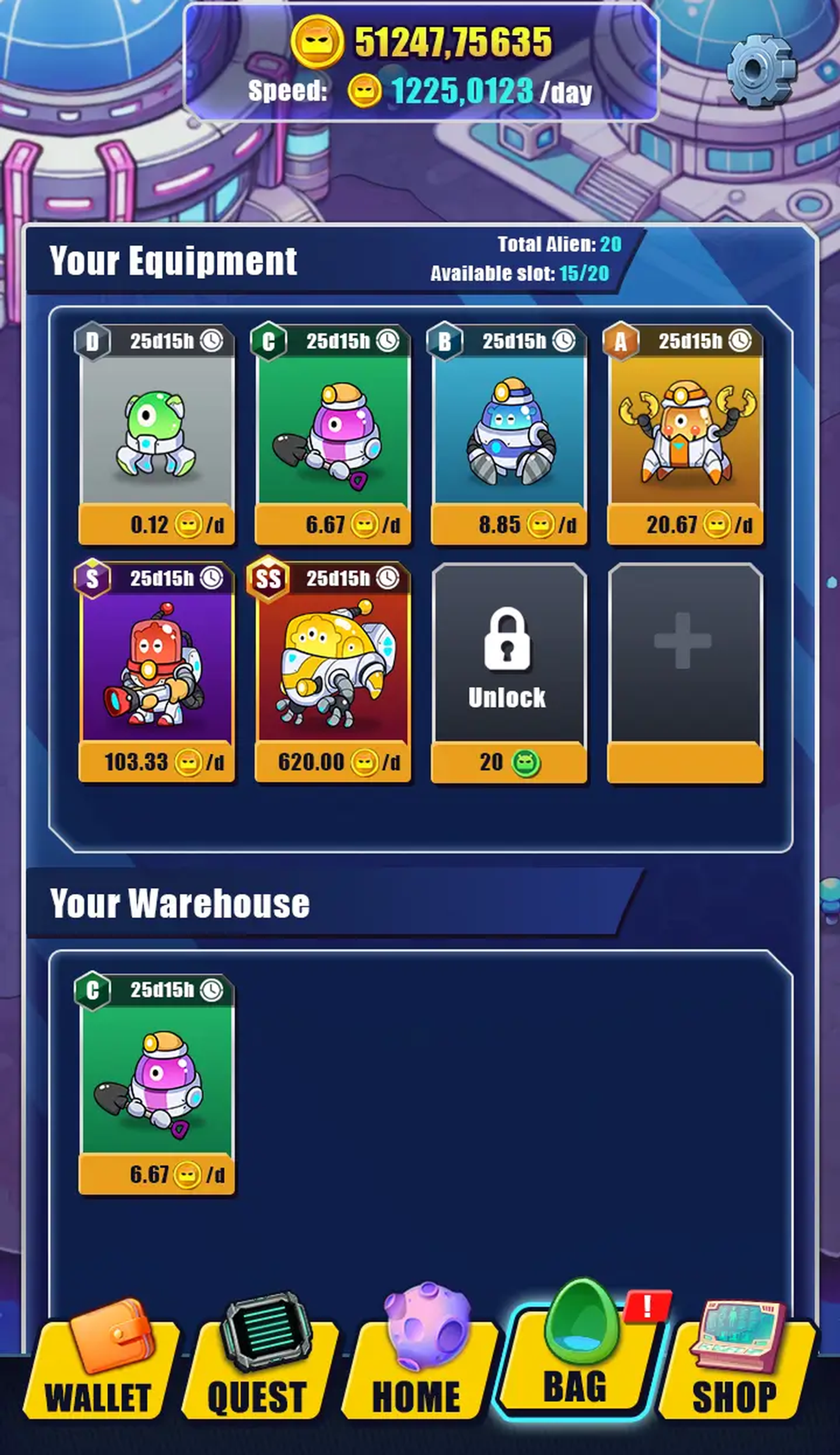 Alien Mine ($ALEN) в Телеграм — скриншот 3