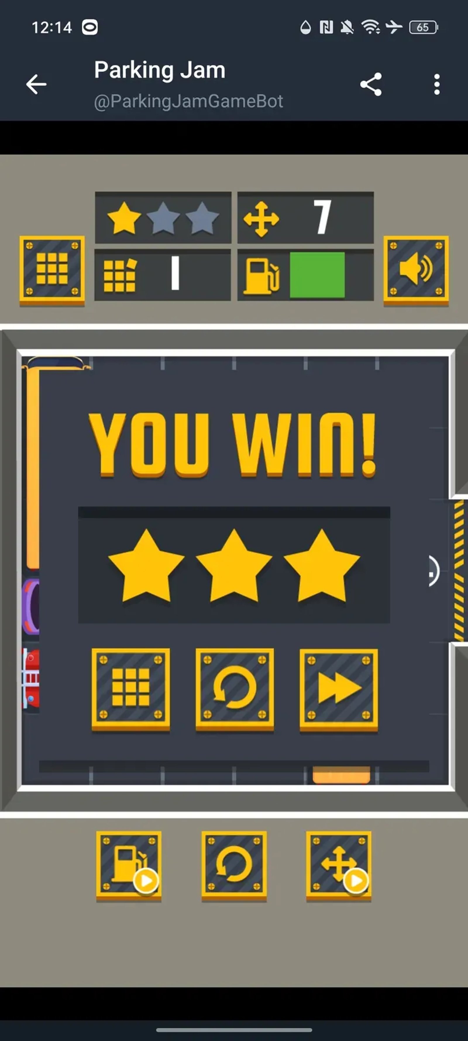 Parking Jam Game в Телеграм — скриншот 4