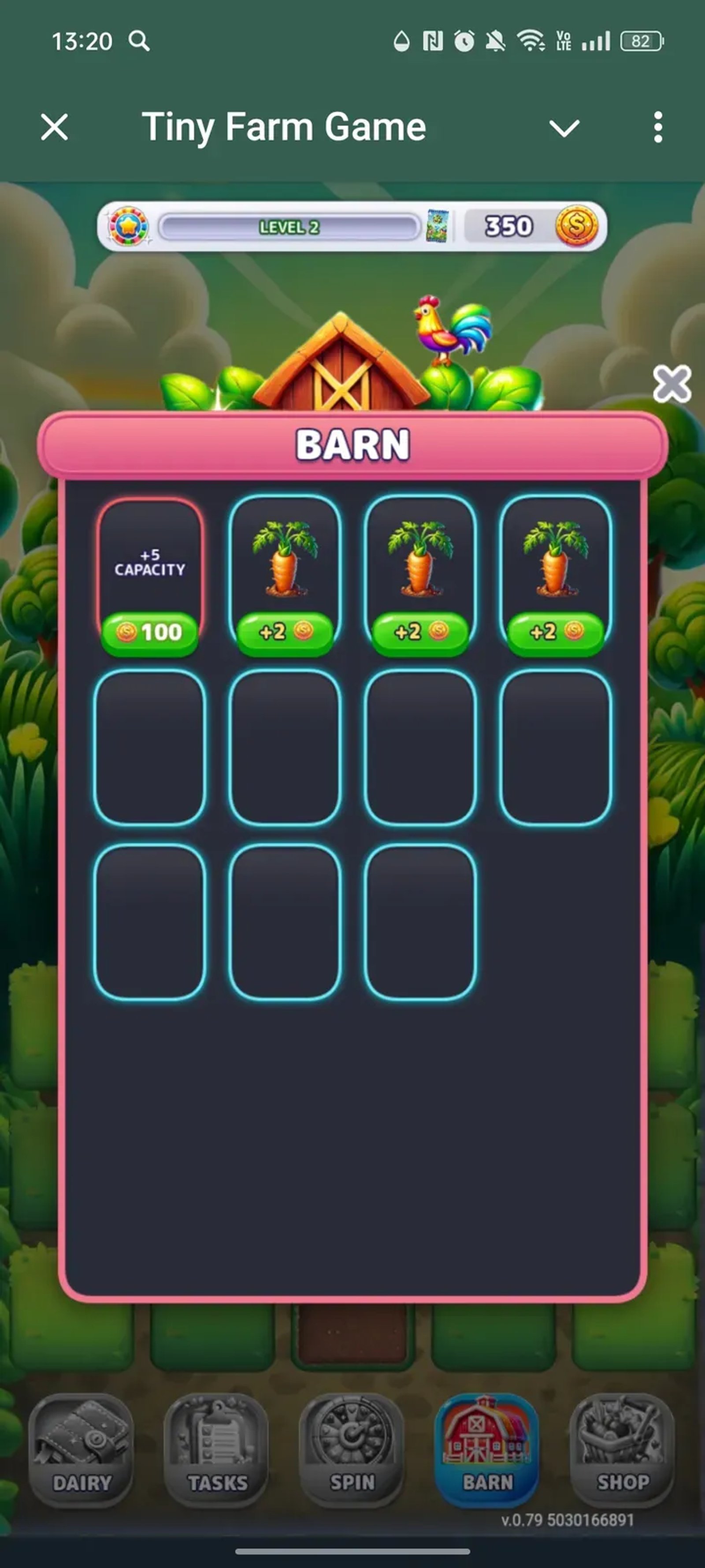 Tiny Farm Game в Телеграм — скриншот 4